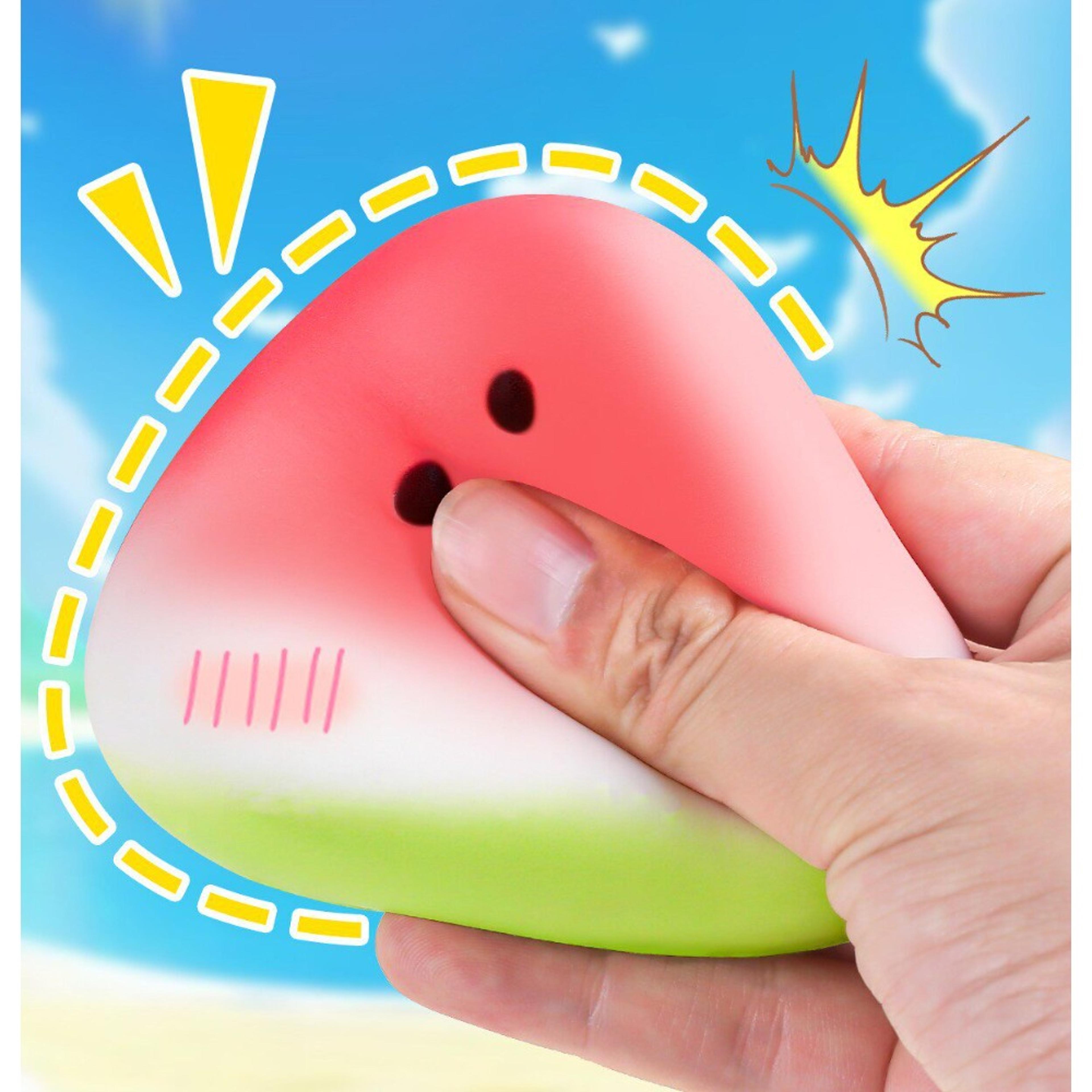watermelon slow rising squishy stress relief toy for anxiety, focus & sensory relaxation