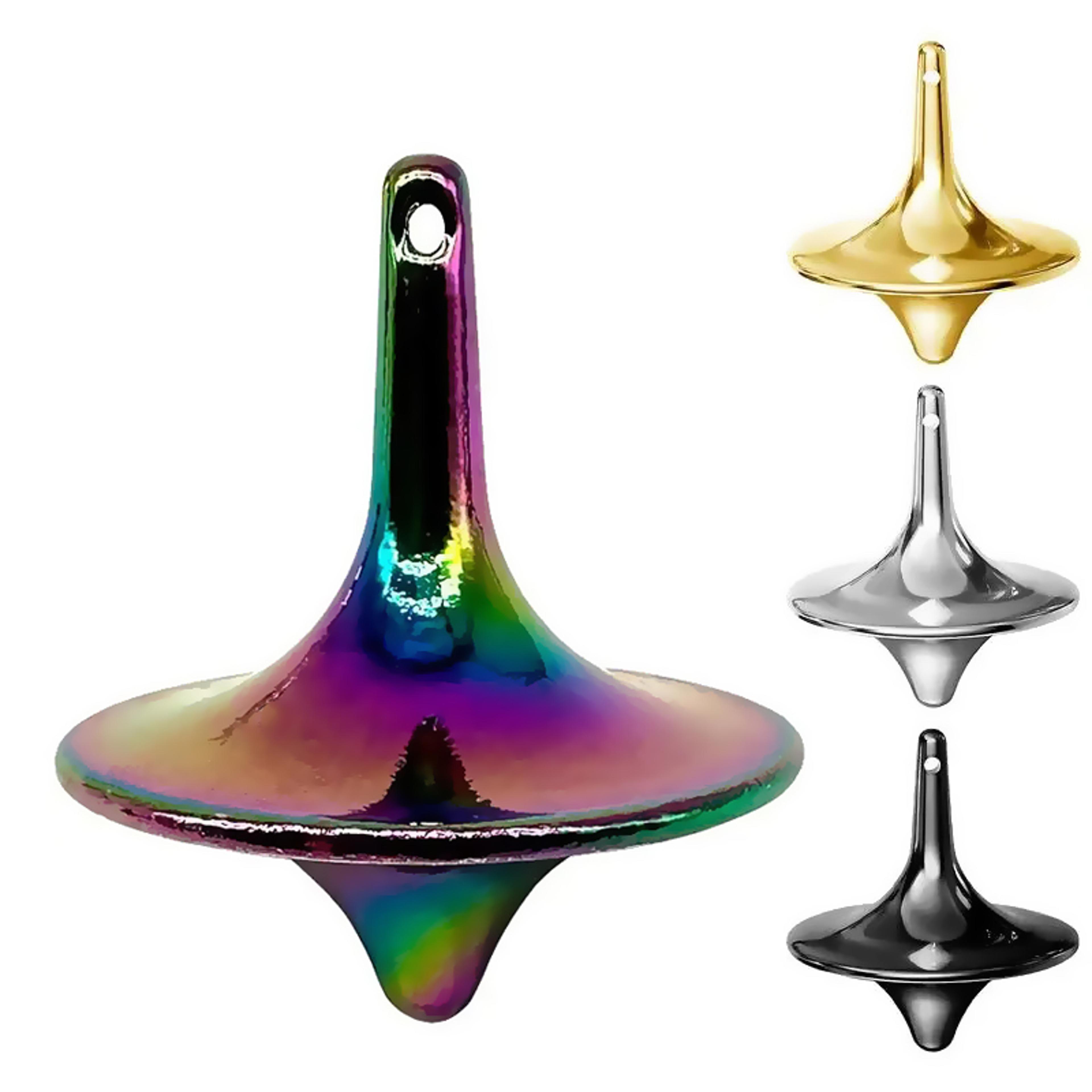 totem metal spinning top gyroscope fidget toy for stress relief & desk focus