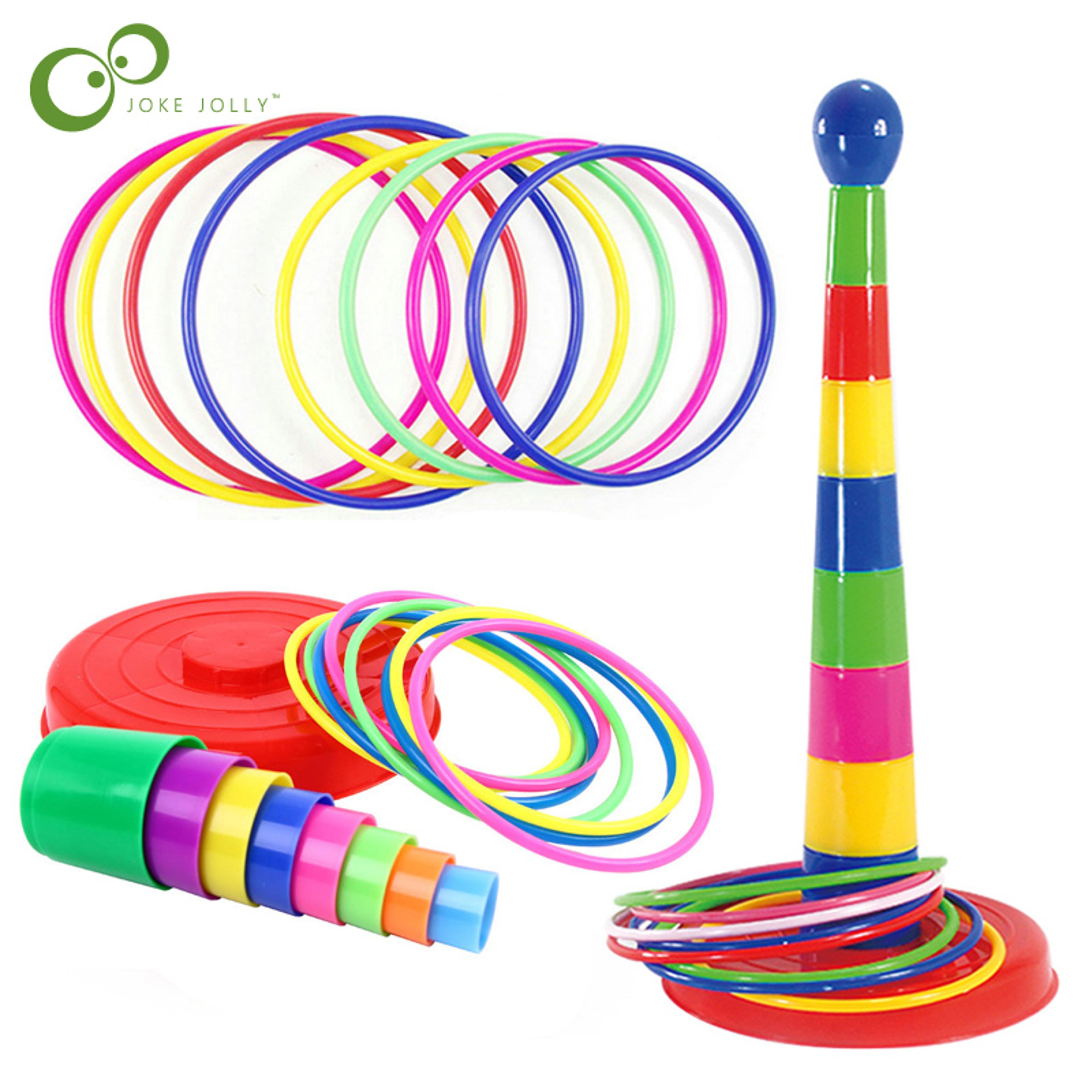 parent child interactive ring toss game for kids outdoor play