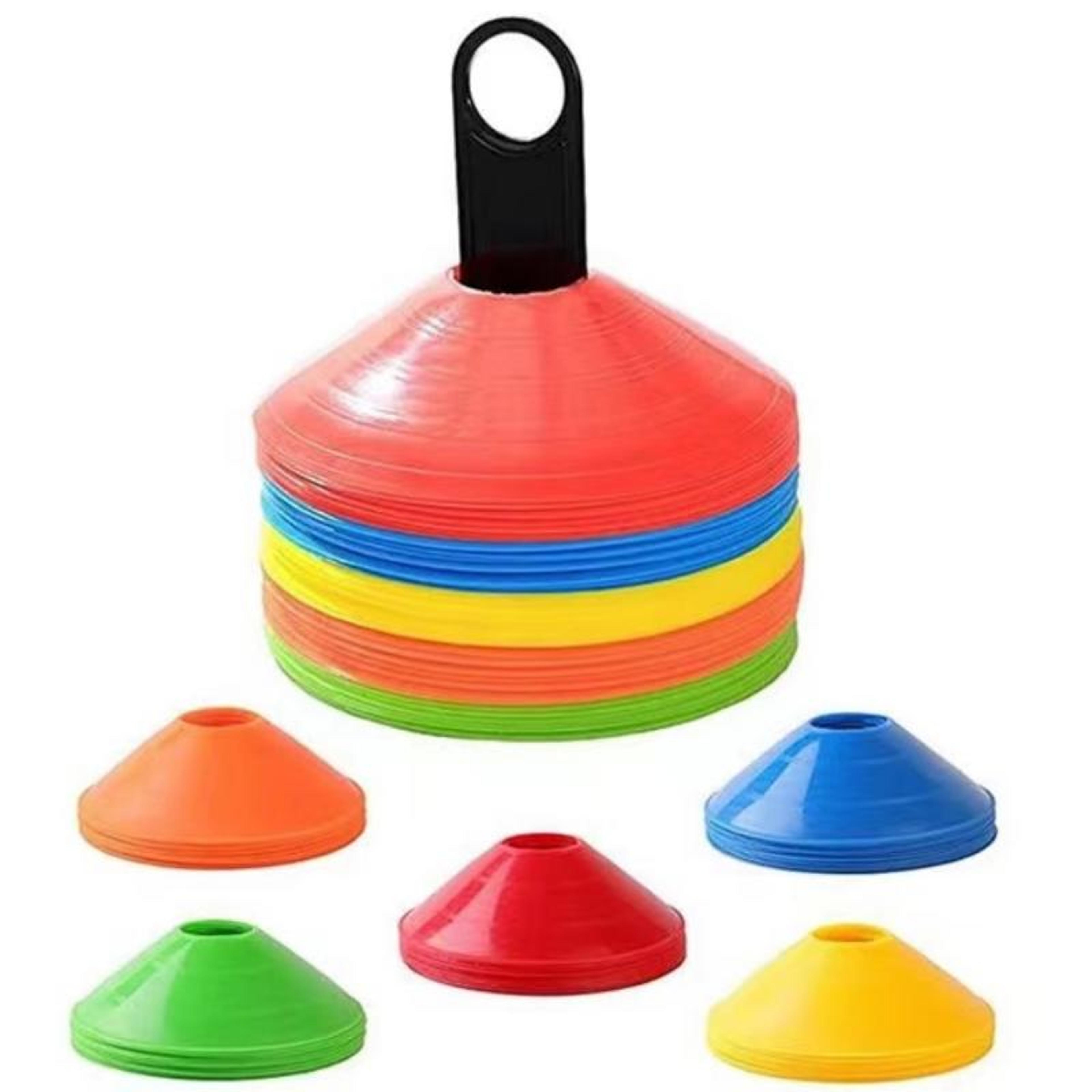premium agility disc training cones pack football agility training cones, sports & practice set