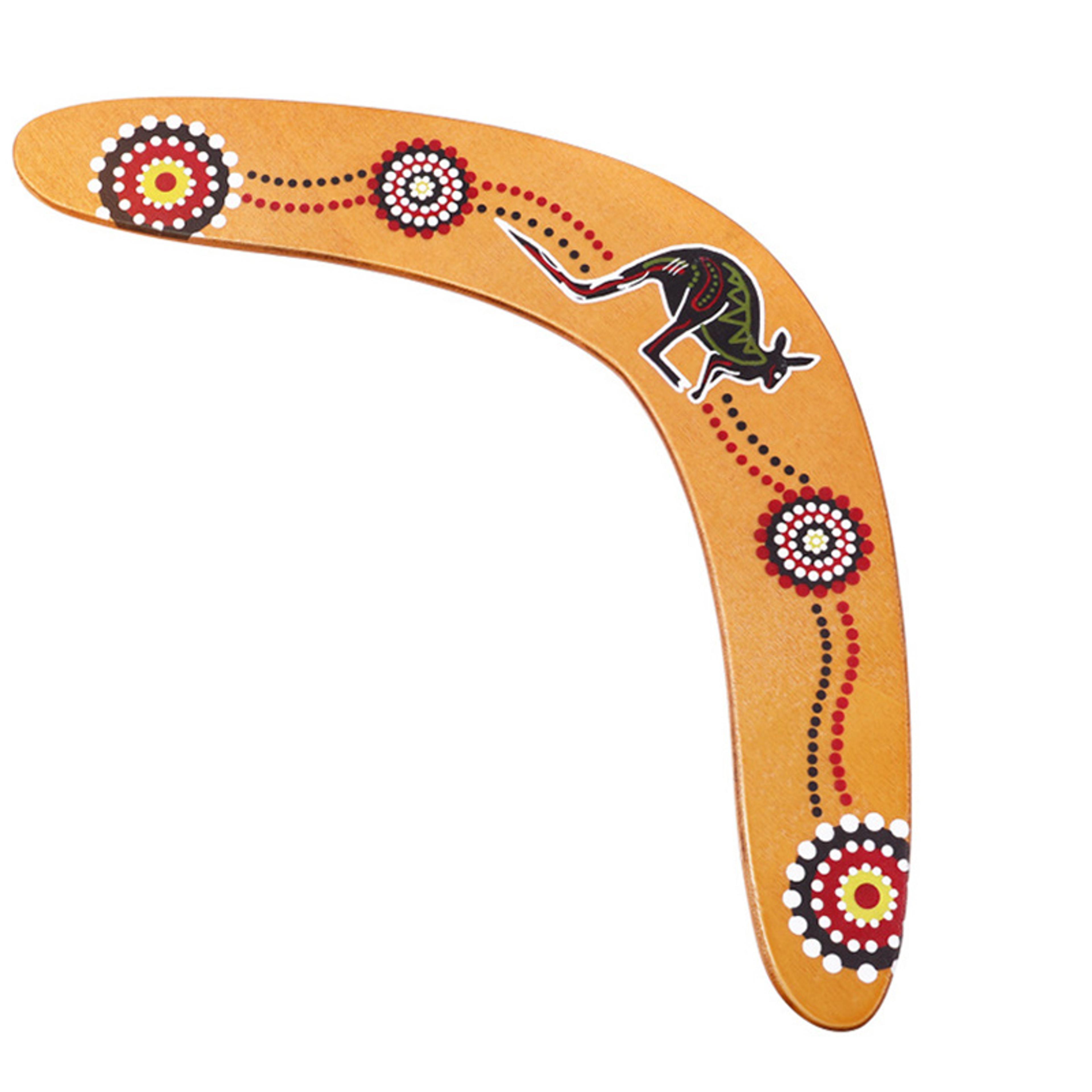 premium wooden kangaroo boomerang flying disc toy durable wooden boomerang toy for family fun
