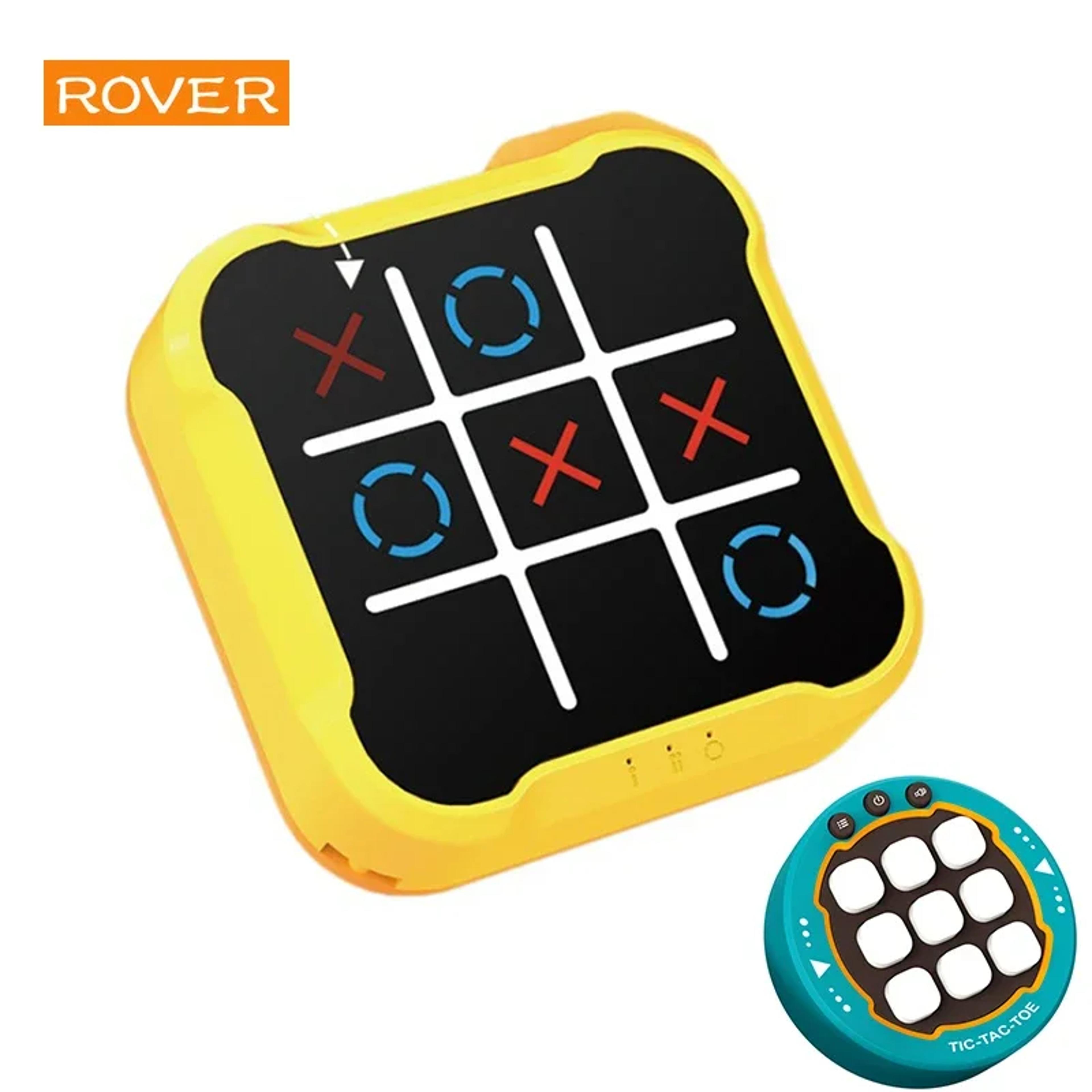 premium portable electronic tic tac toe game & montessori puzzle board – family strategy tabletop set