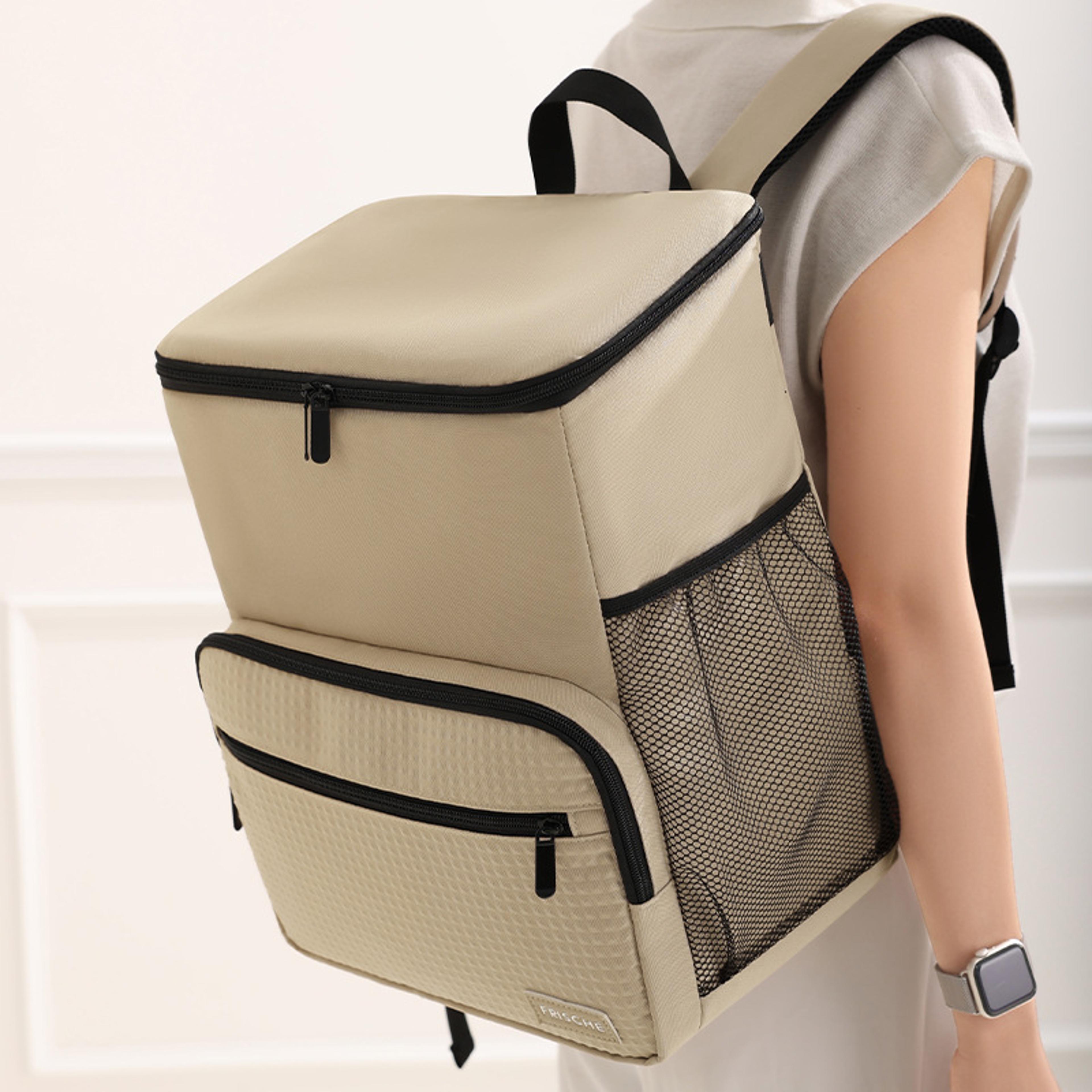 insulated delivery backpack cooler large capacity portable isothermal food storage bag