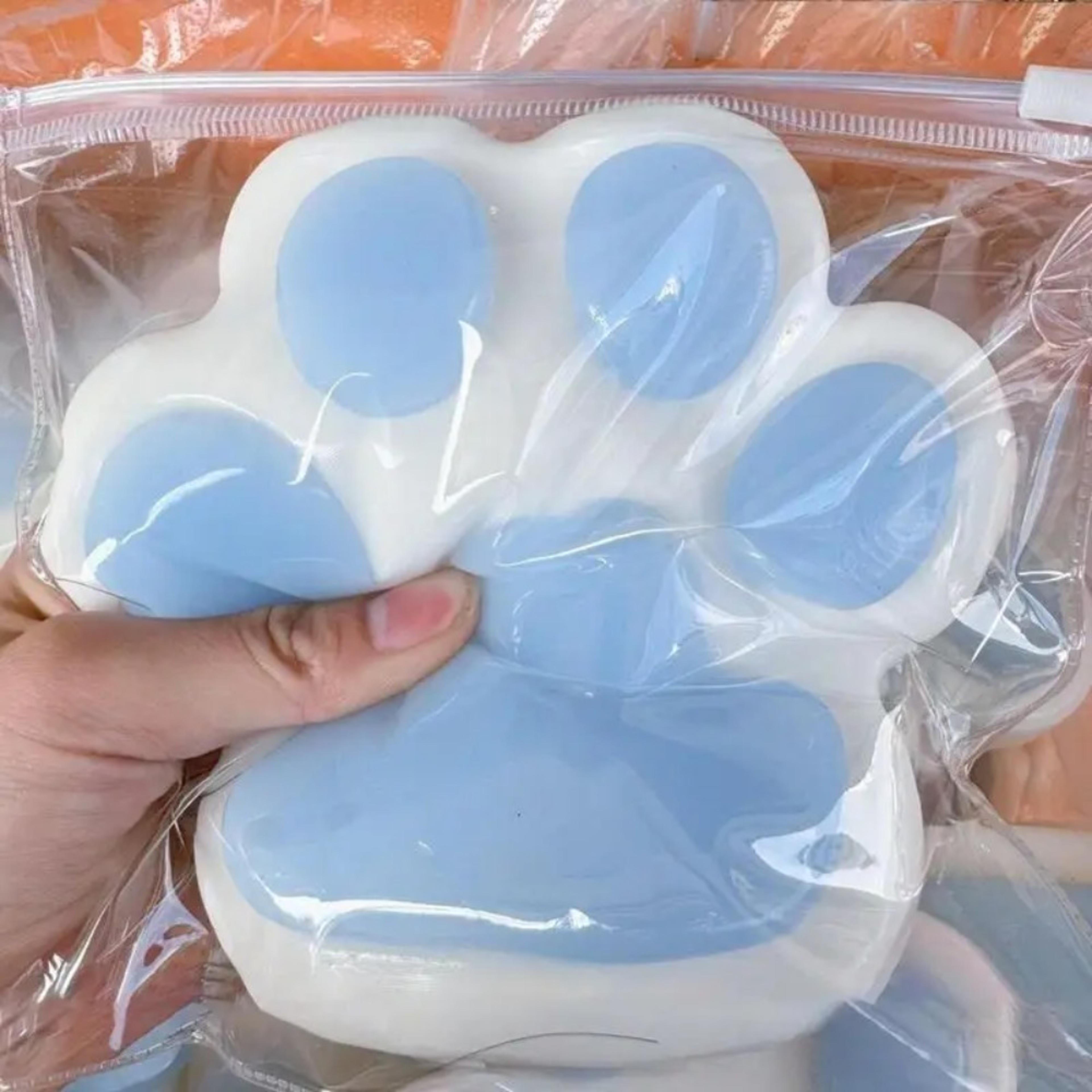 ultra soft jumbo cat paw sensory stress relief squishy slow rising fidget toy for adults & kids