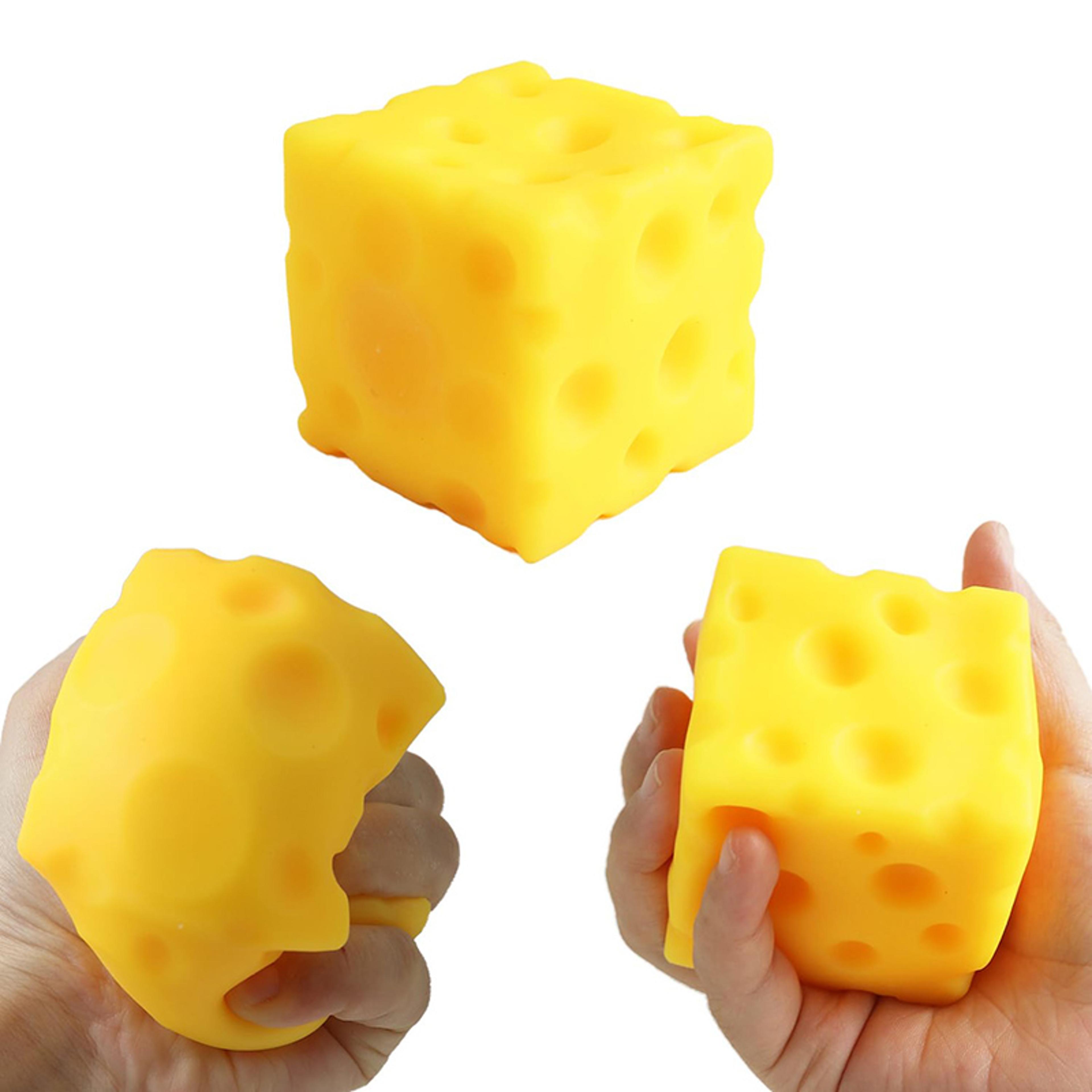 cheese cube stress relief fidget toy for focus, relaxation & sensory fun