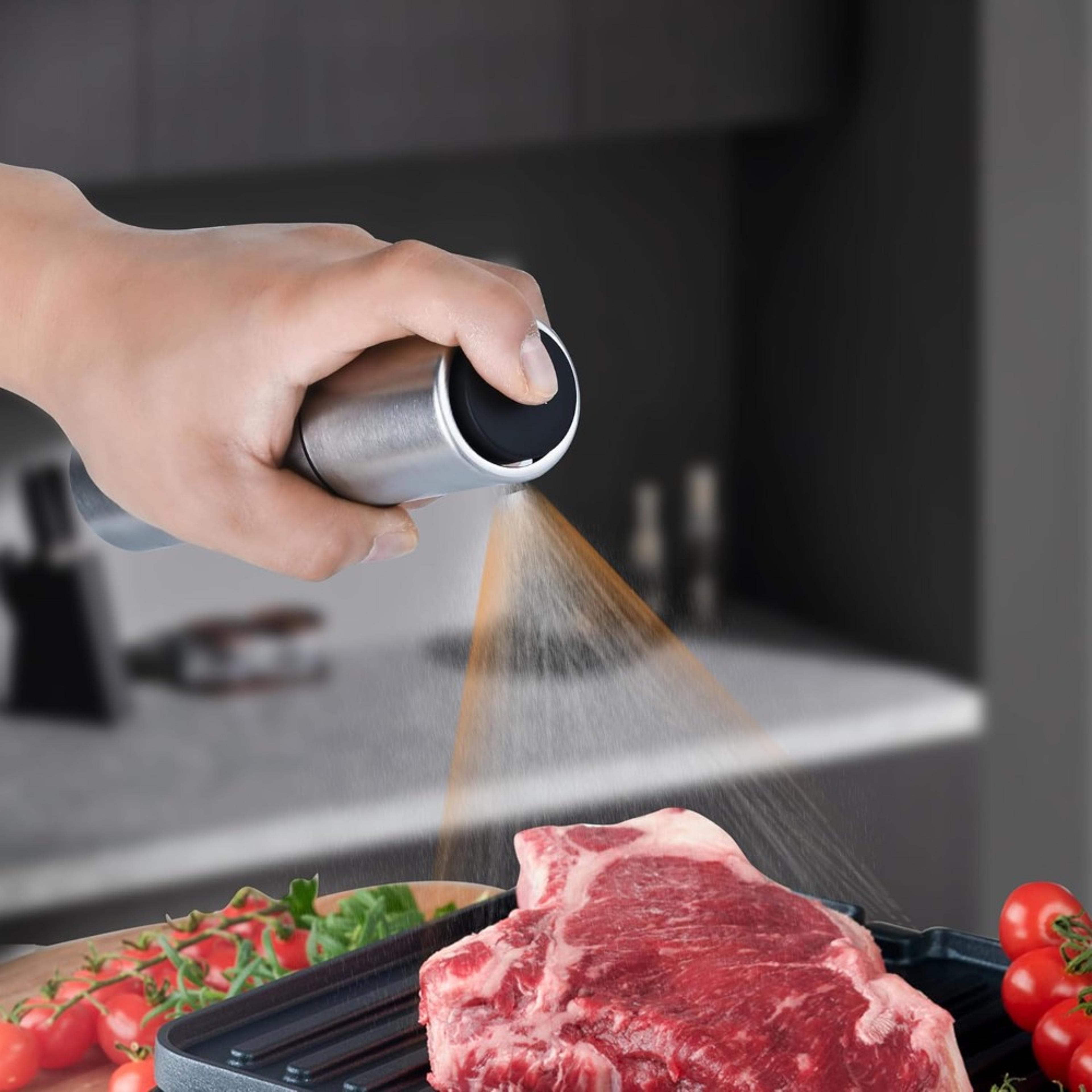 precision mist oil sprayer bottle for cooking, air fryer & healthy meal prep