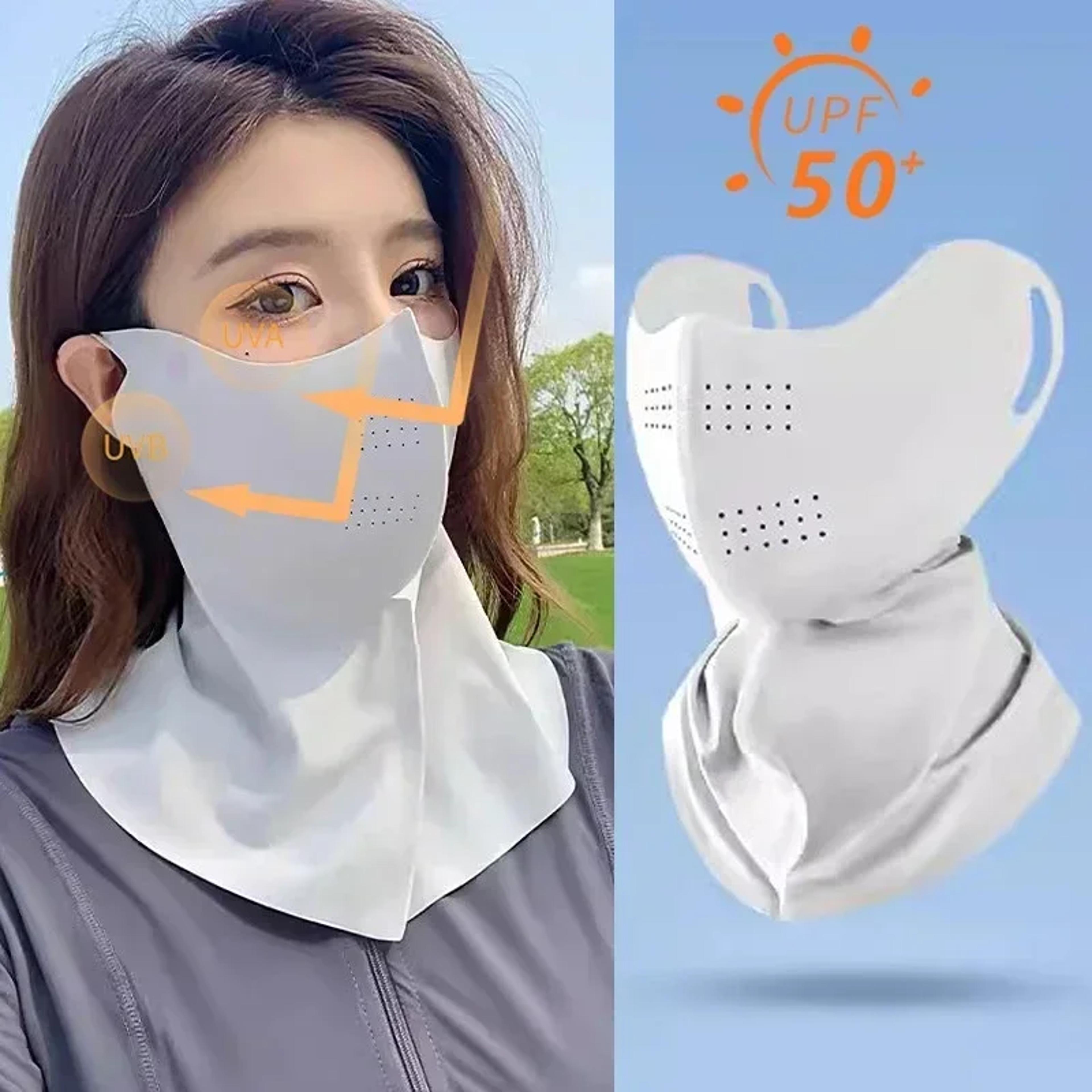 cooling sun protection face mask for women breathable uv shield cover