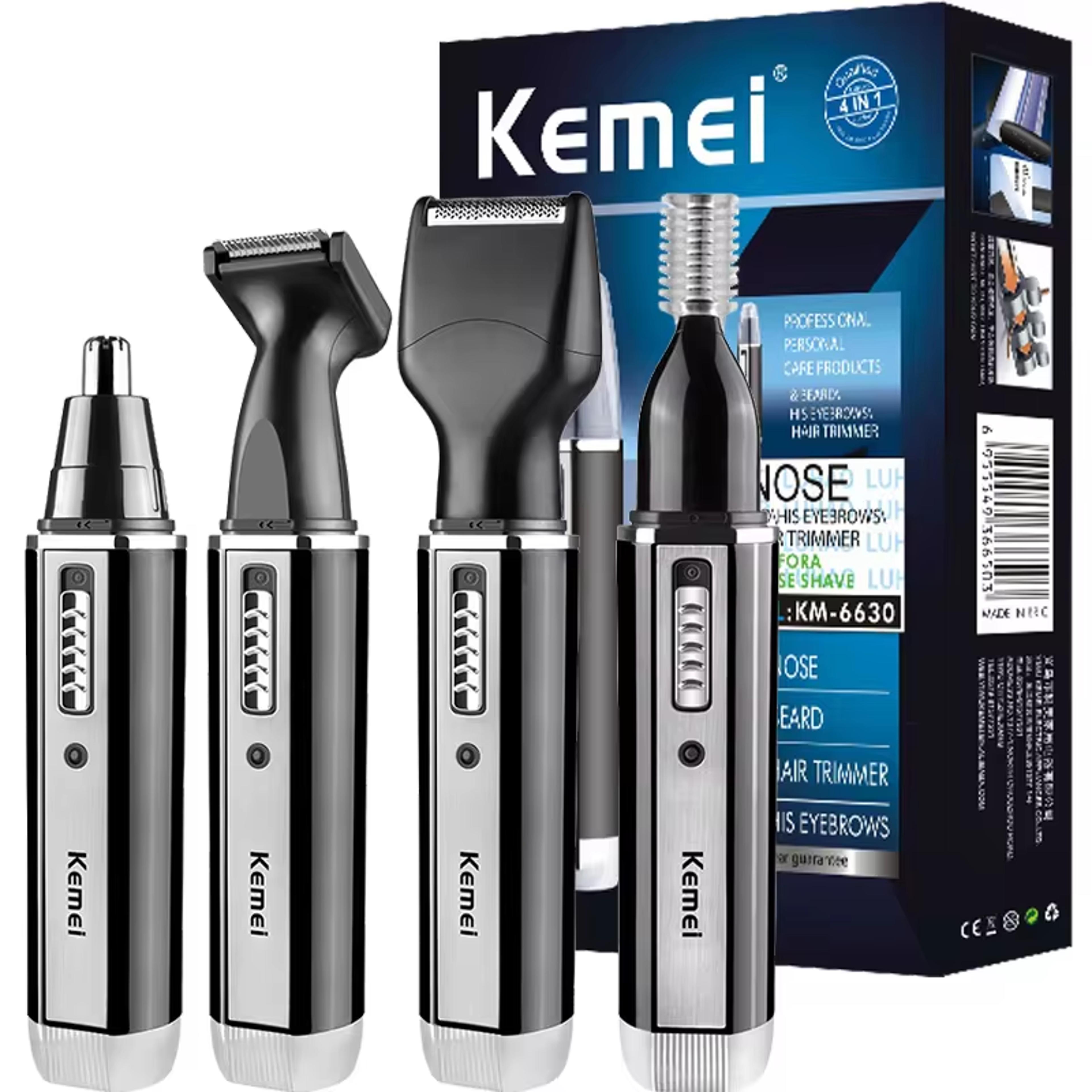 4 in 1 beard trimmer for men rechargeable nose & ear hair trimmer with precision grooming kit