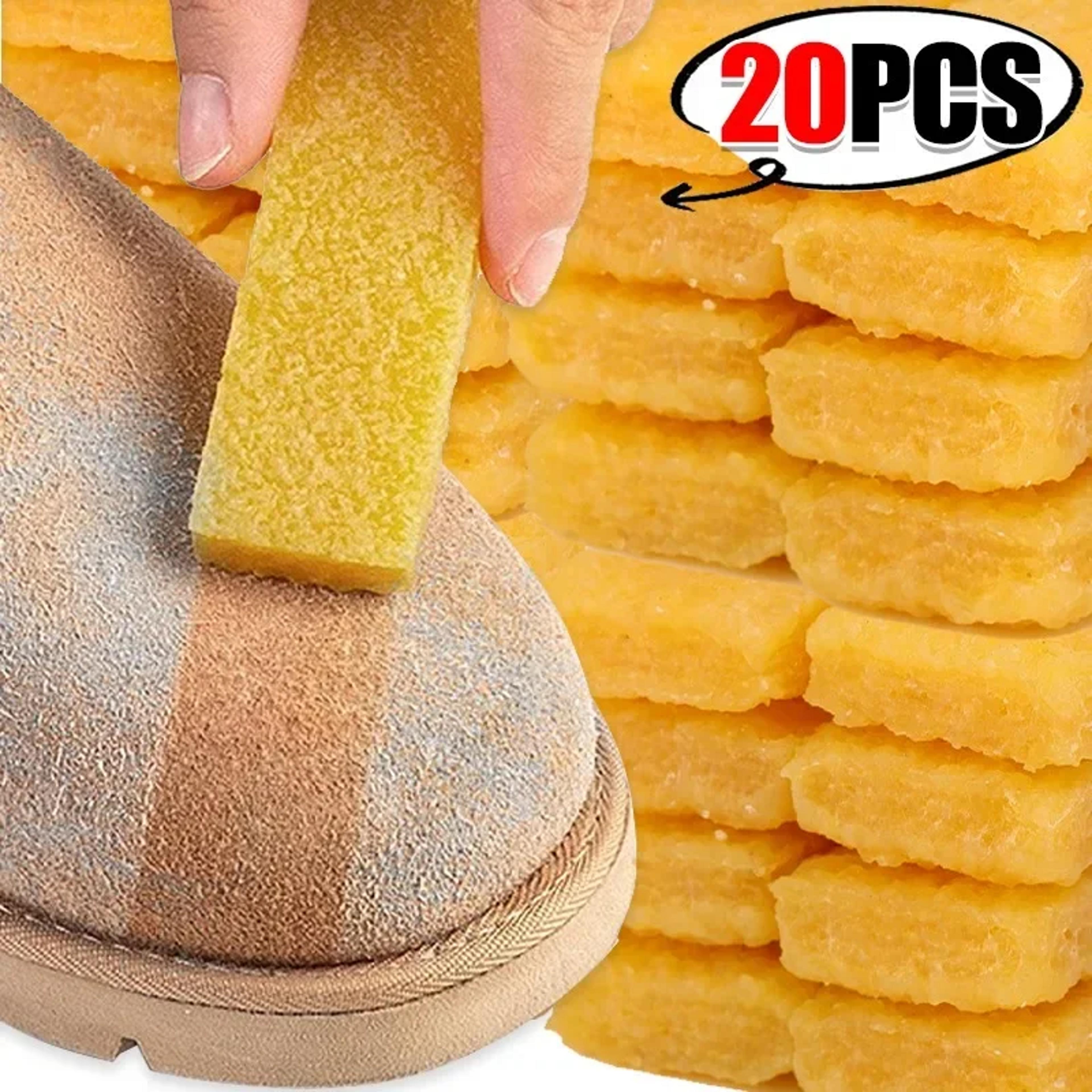 professional suede & leather cleaner eraser block,multi pack rubber shoe care tool for effortless decontamination & shin