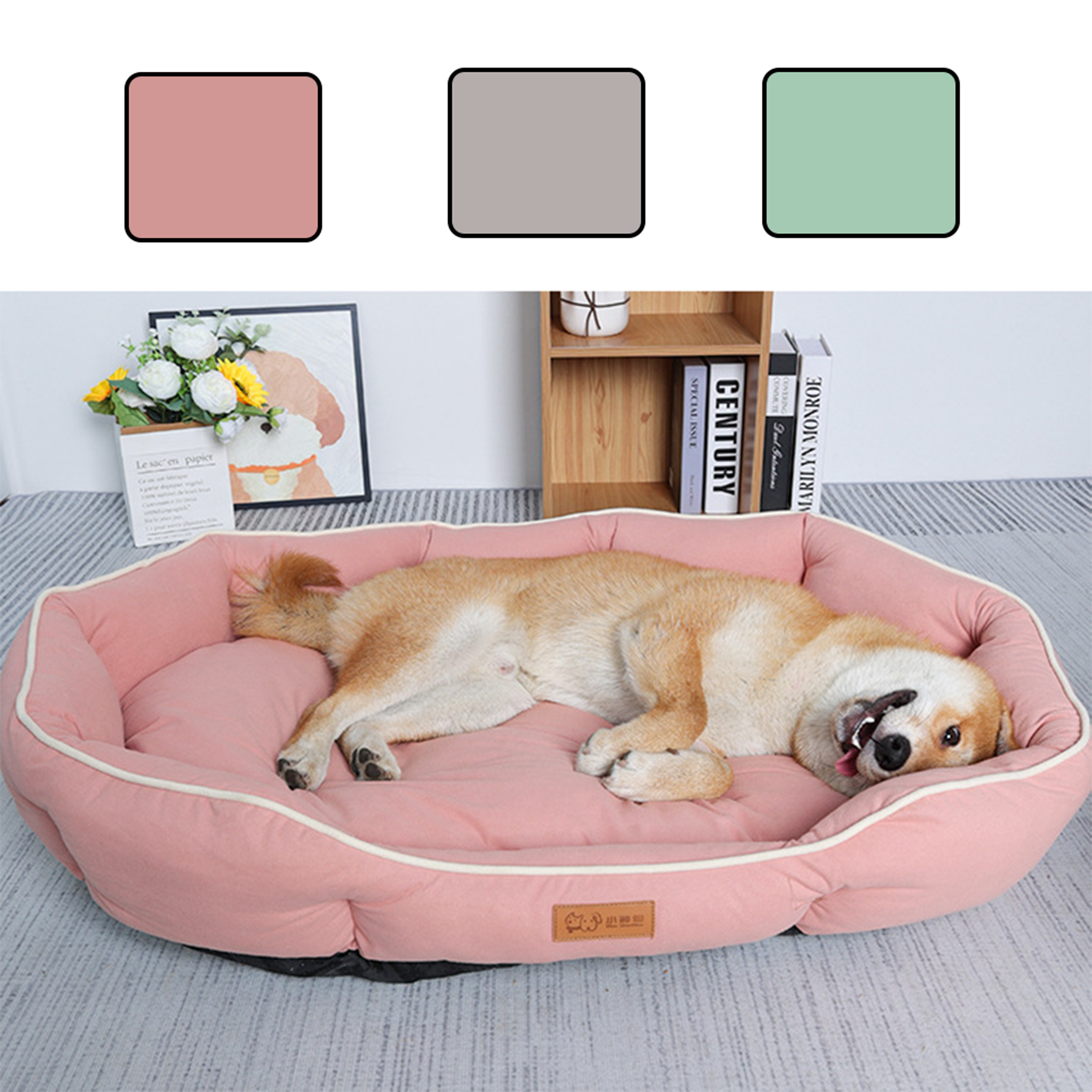large dog bed house, pet sofa sleeping bed for cats, winter warm dog cushion, big space dog sofa