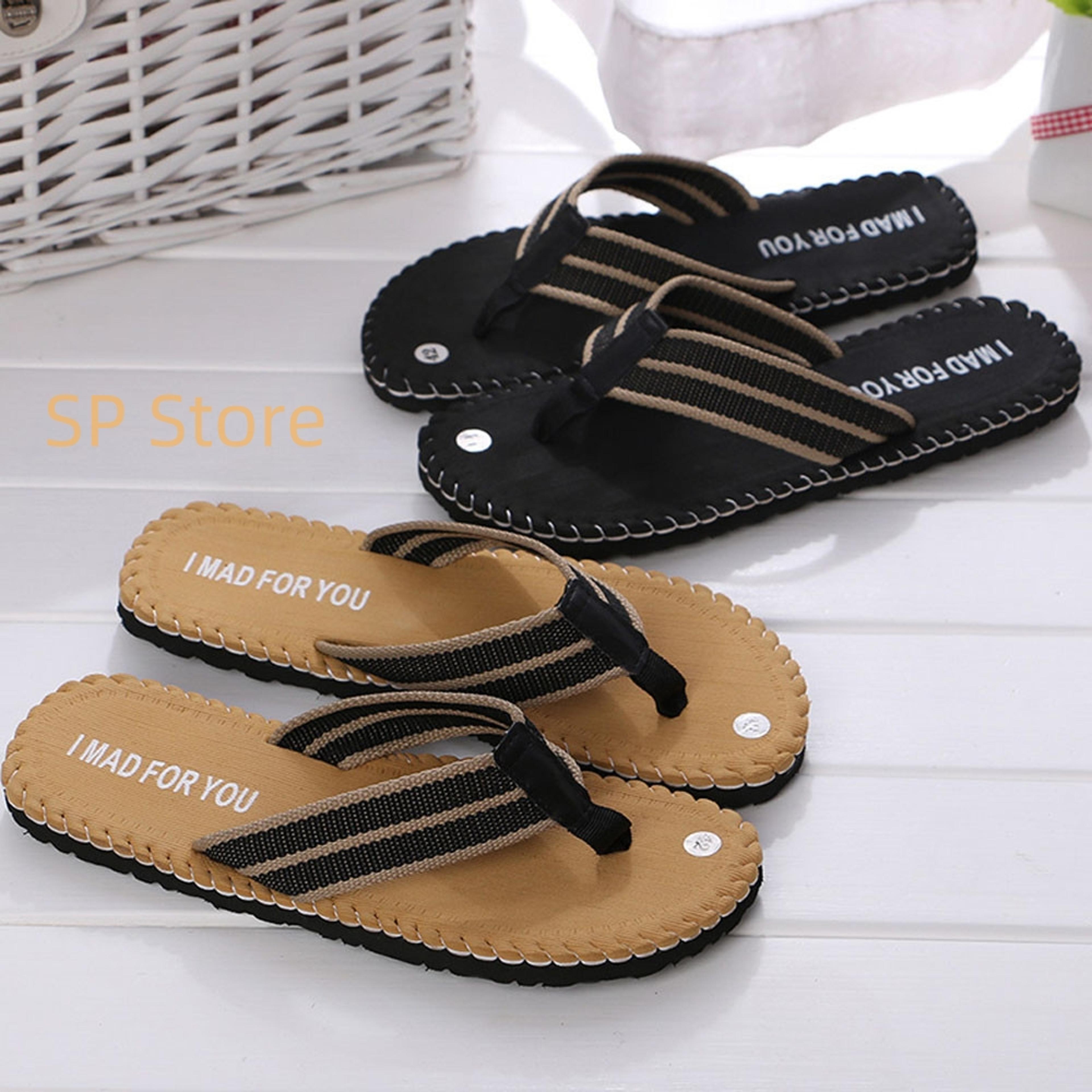 breathable men flip-flop sandals, summer shoes, indoor or outdoor flip flops, male slipper, anti-odor flip flops