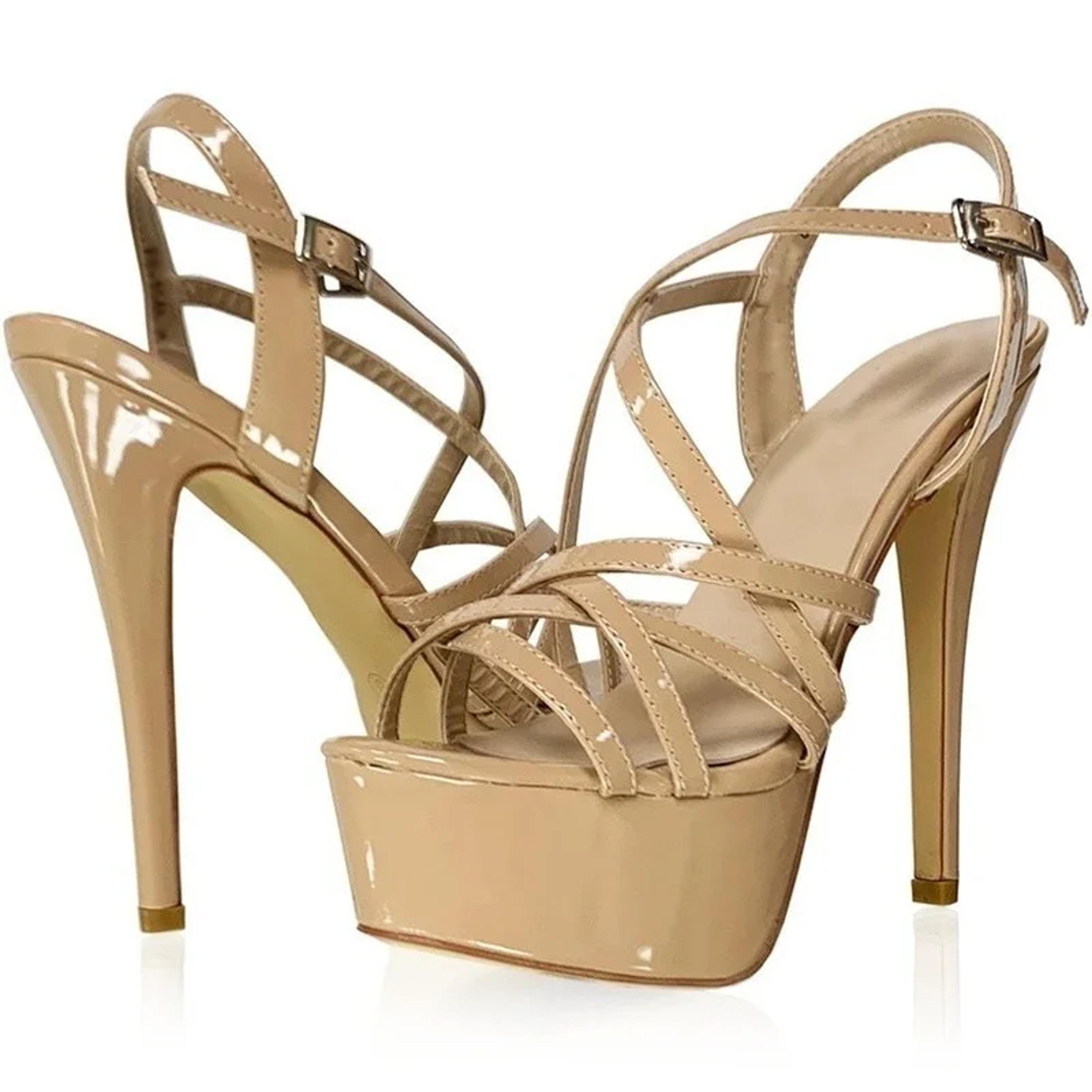 sandals sexy ankle strap, new platform high heels, open toe gladiator party dress women shoes plus fit