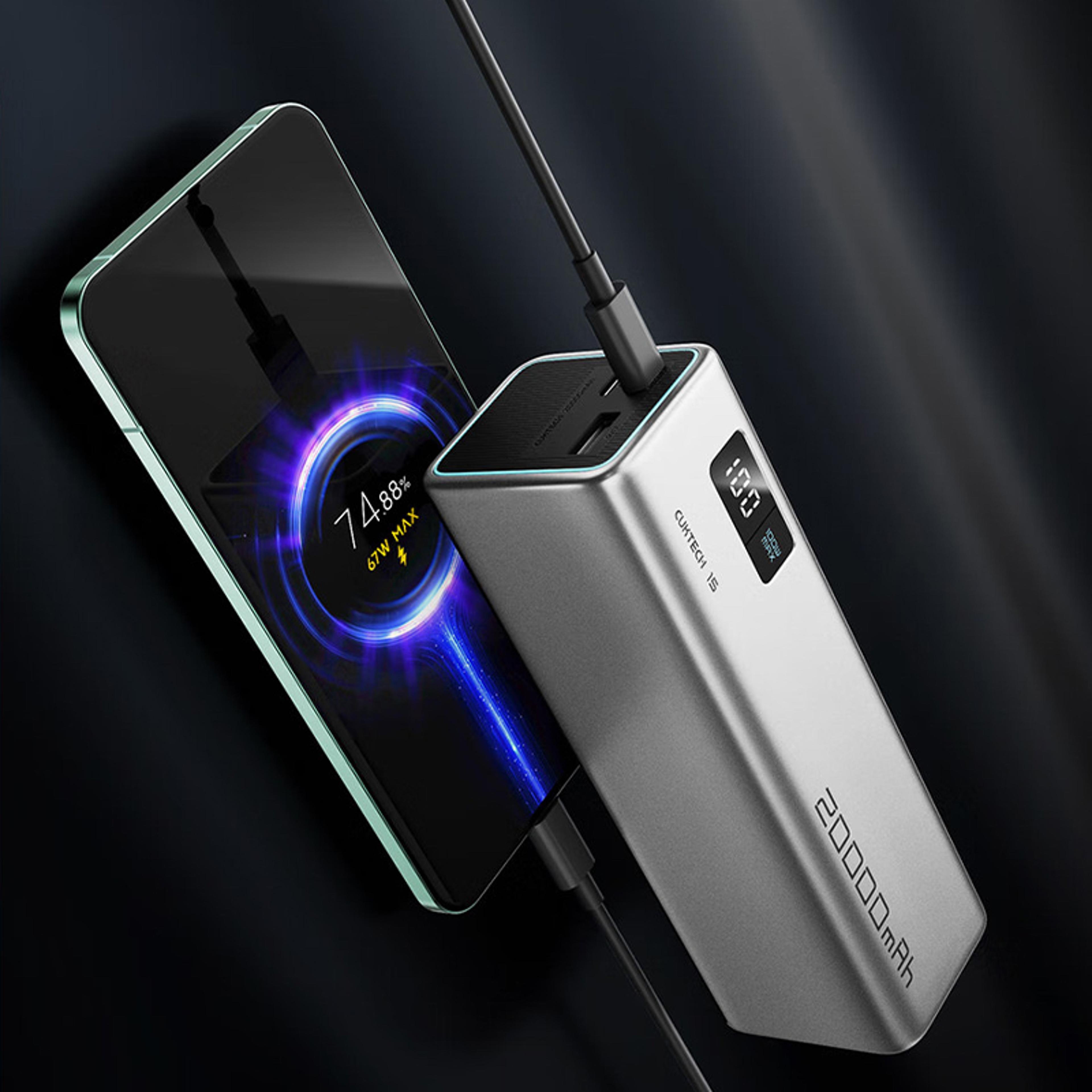 portable screen display power bank, , port output, ultra-fast portable charger