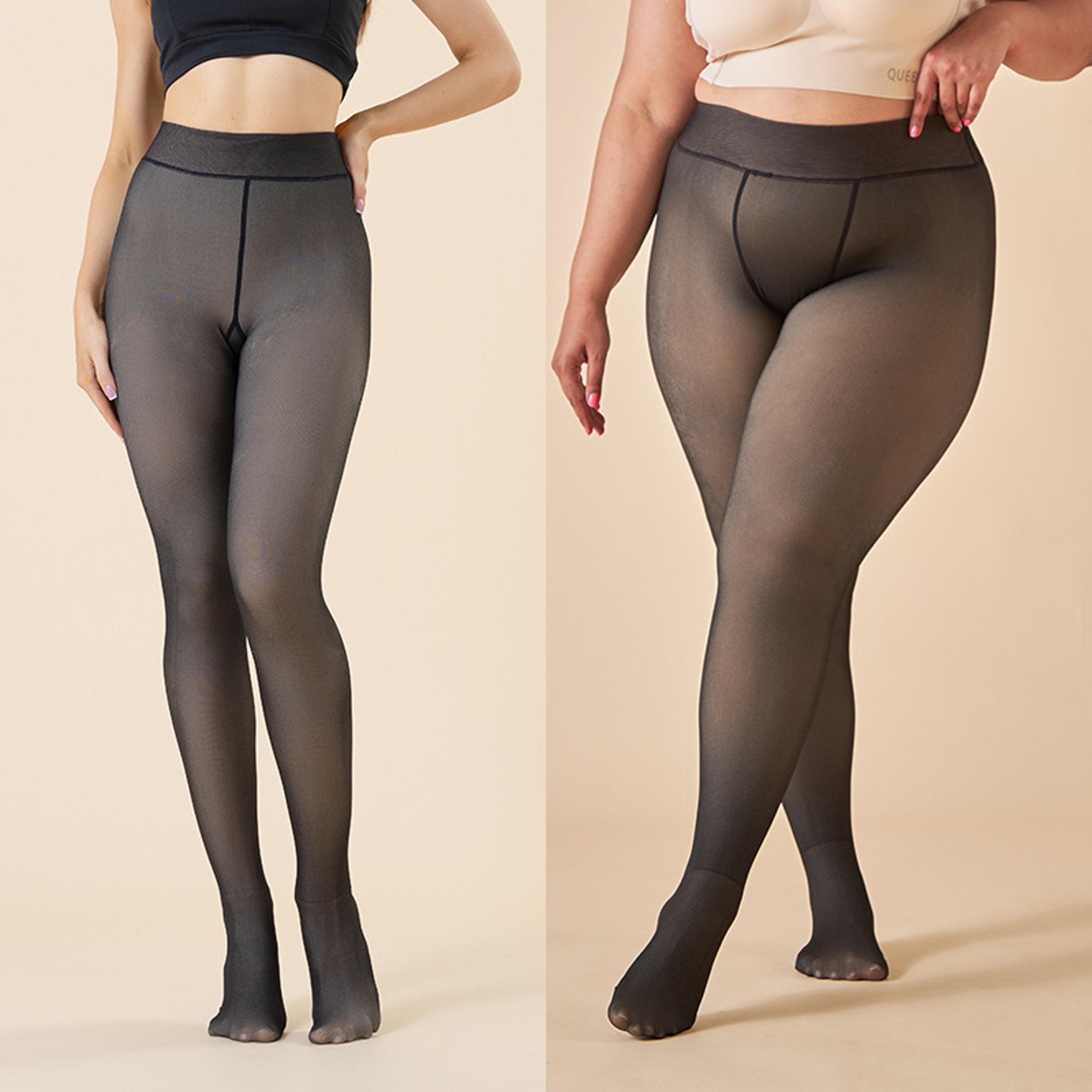 women warm winter sexy translucent pantyhose, thick thermal tights stockings, elastic slim leggings