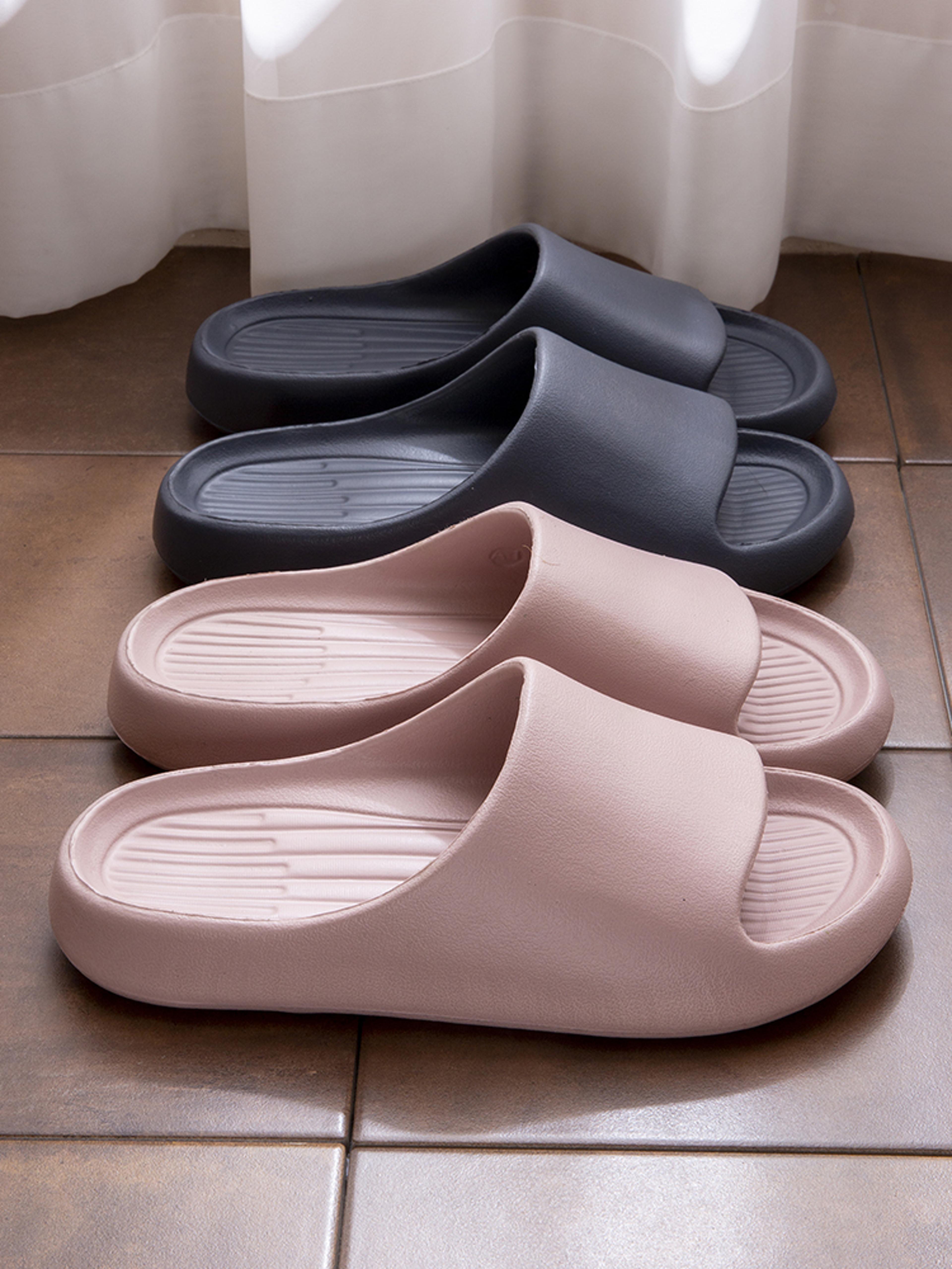 anti-slip bathroom slippers, lightweight soft sandals for kids, women & men, multi-use indoor family daily wear