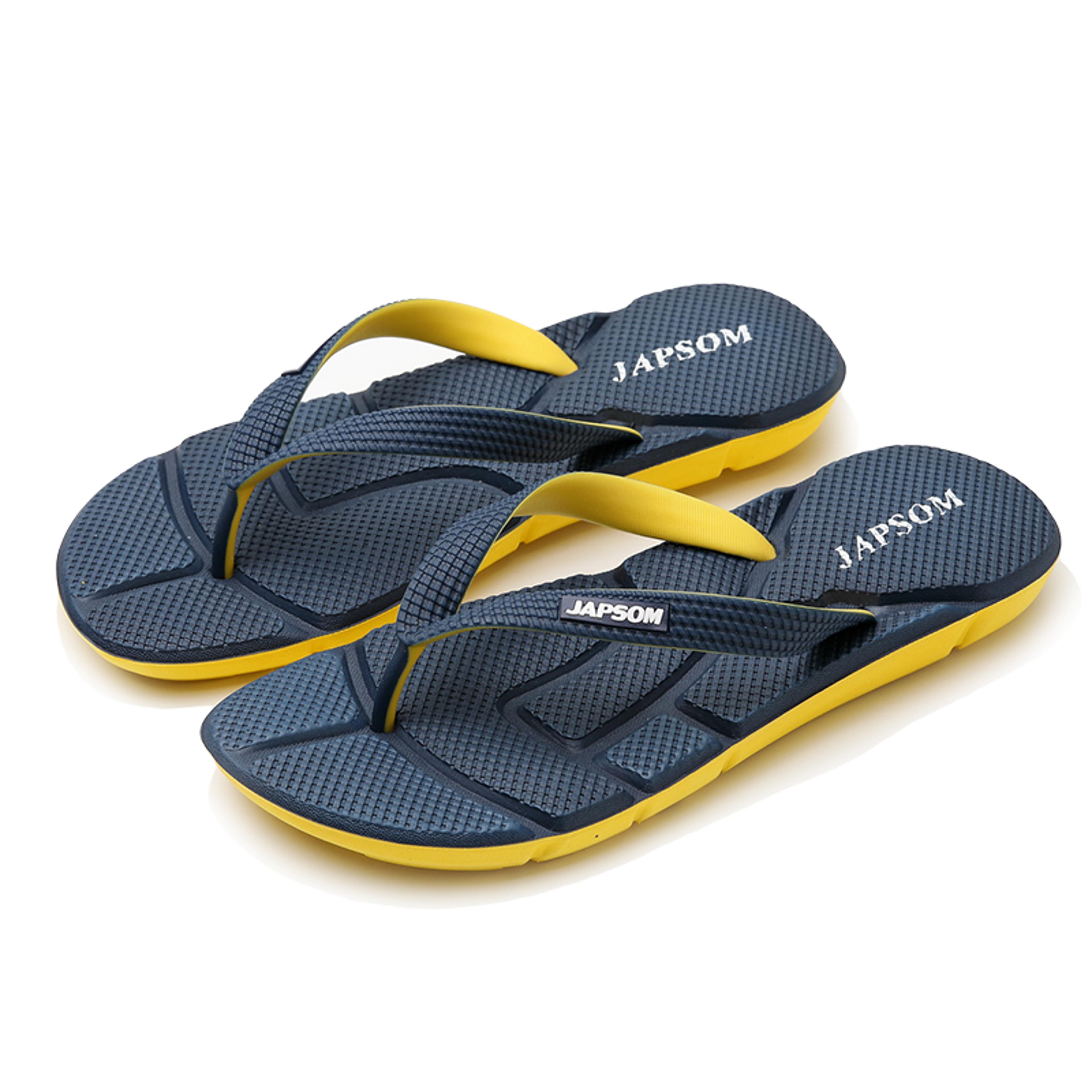 non-slip flat bathroom slippers for men, summer hot selling blue flip-flops, plus comfort massage men's slippers