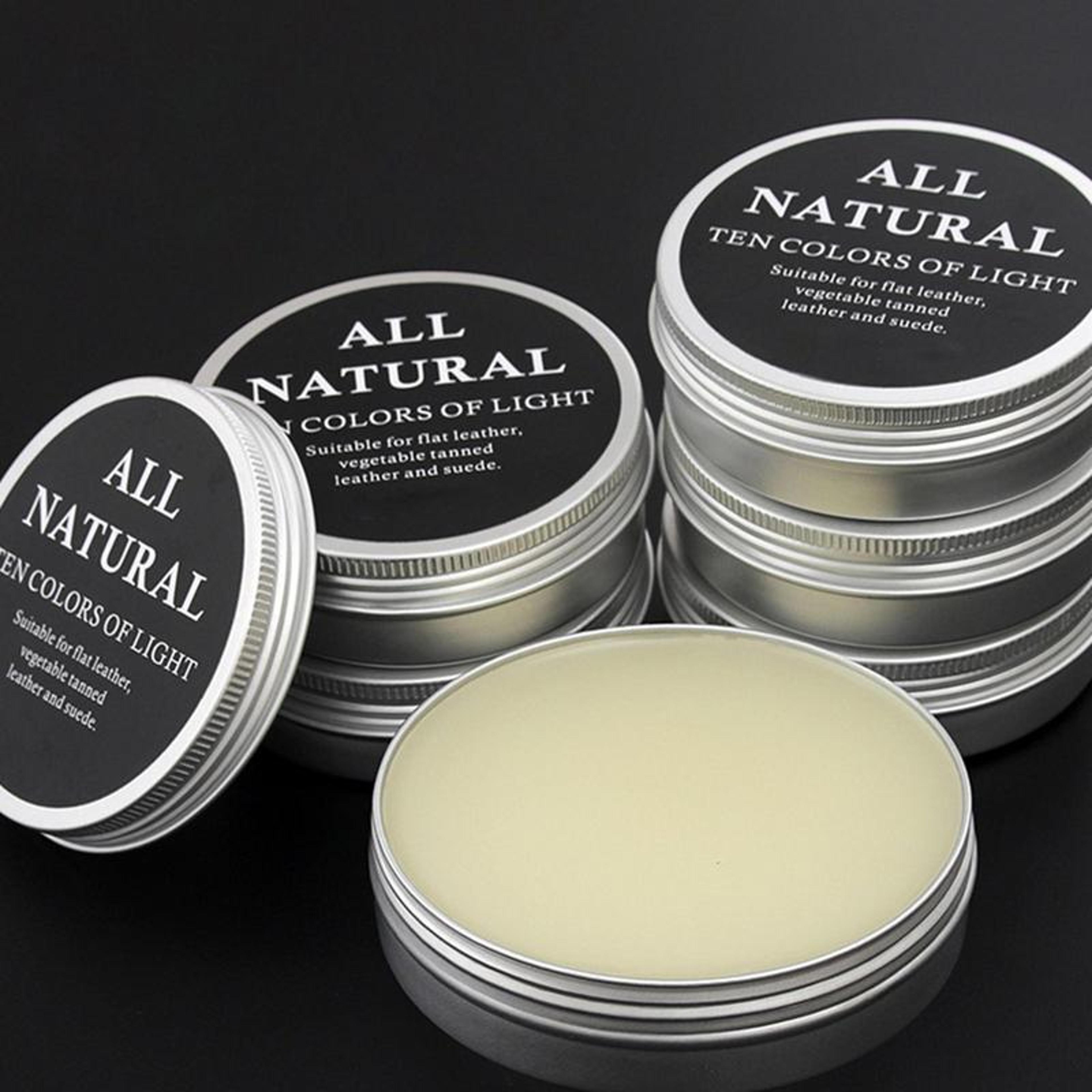 leather maintenance cream for shoes, bags, car interiors, and leathercraft care