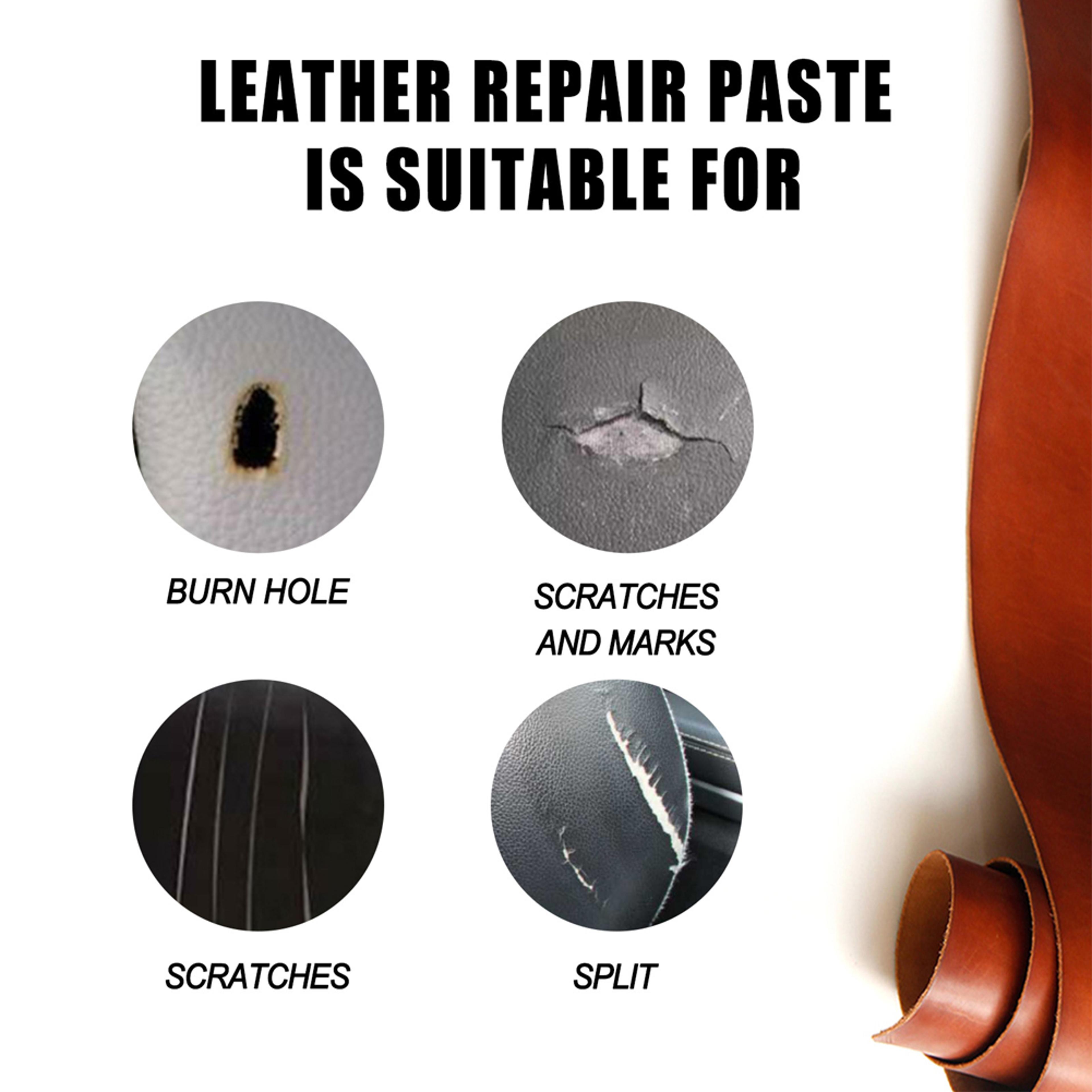 leather repair cream, filling paste, auto leather car repair, fix cracks & scratches