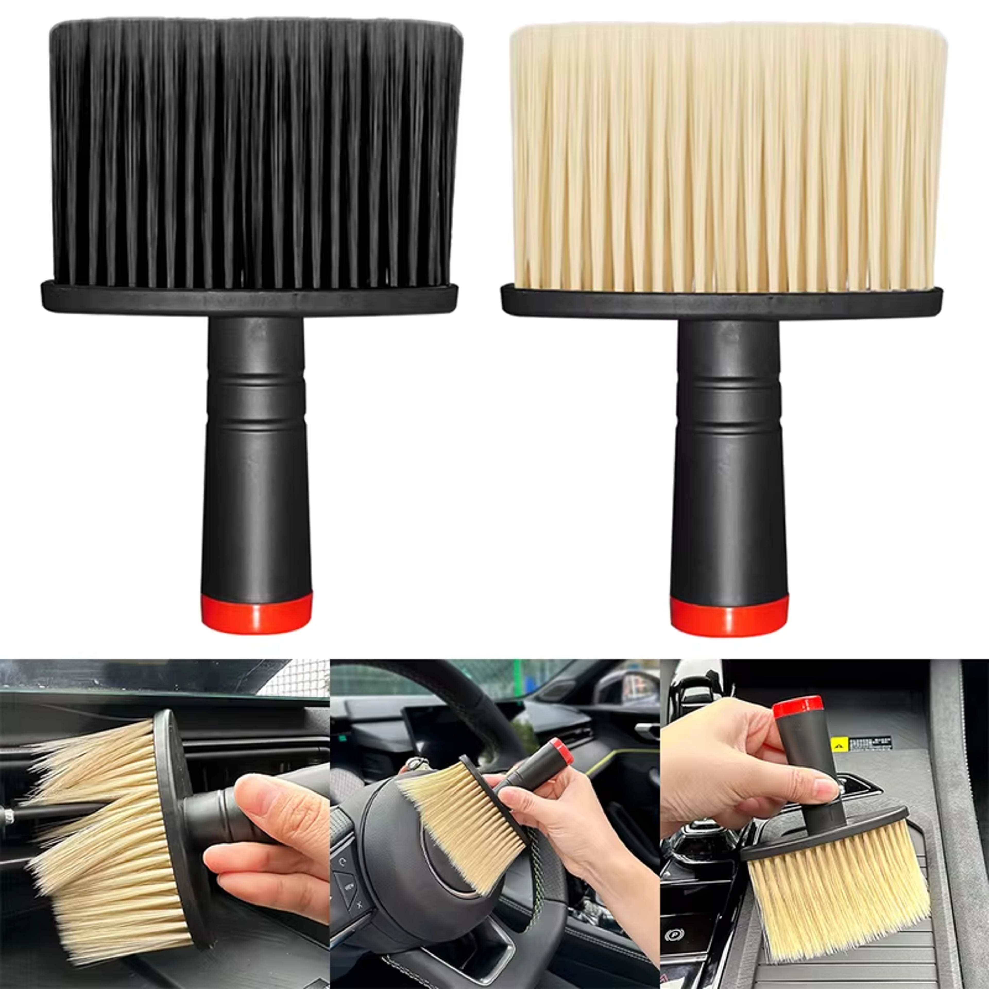 air conditioner outlet dust removal brush, soft bristles car wash brush for car cleaning, dust remover cleaning tool