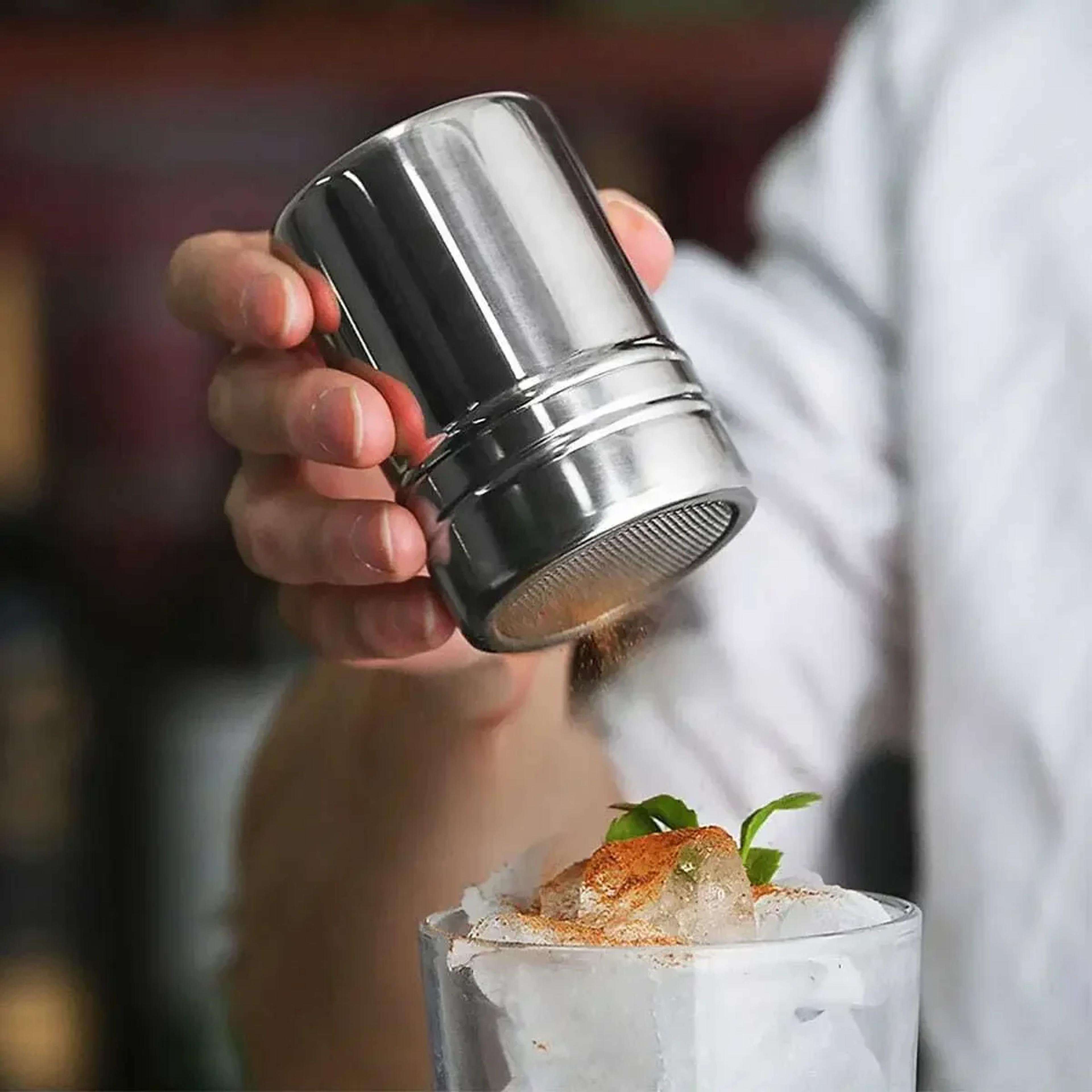 stainless steel coffee shaker, cocoa sieve filter, powdered sugar, flour foam spray kitchen tool, cake bbq tools