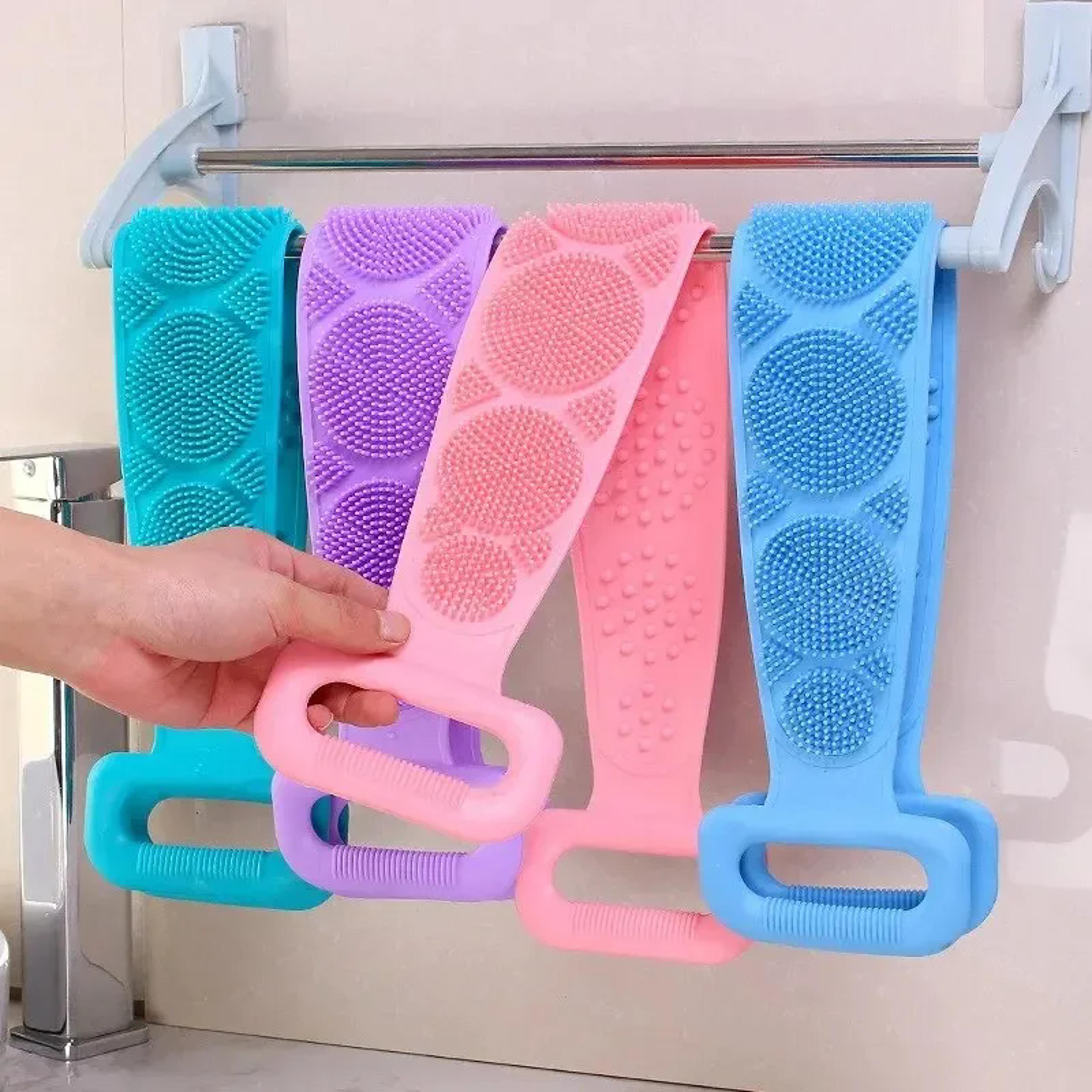 silicone body sponge brushes, bath towels scrubber rubbing, back peeling shower belt, skin clean brushes for massage