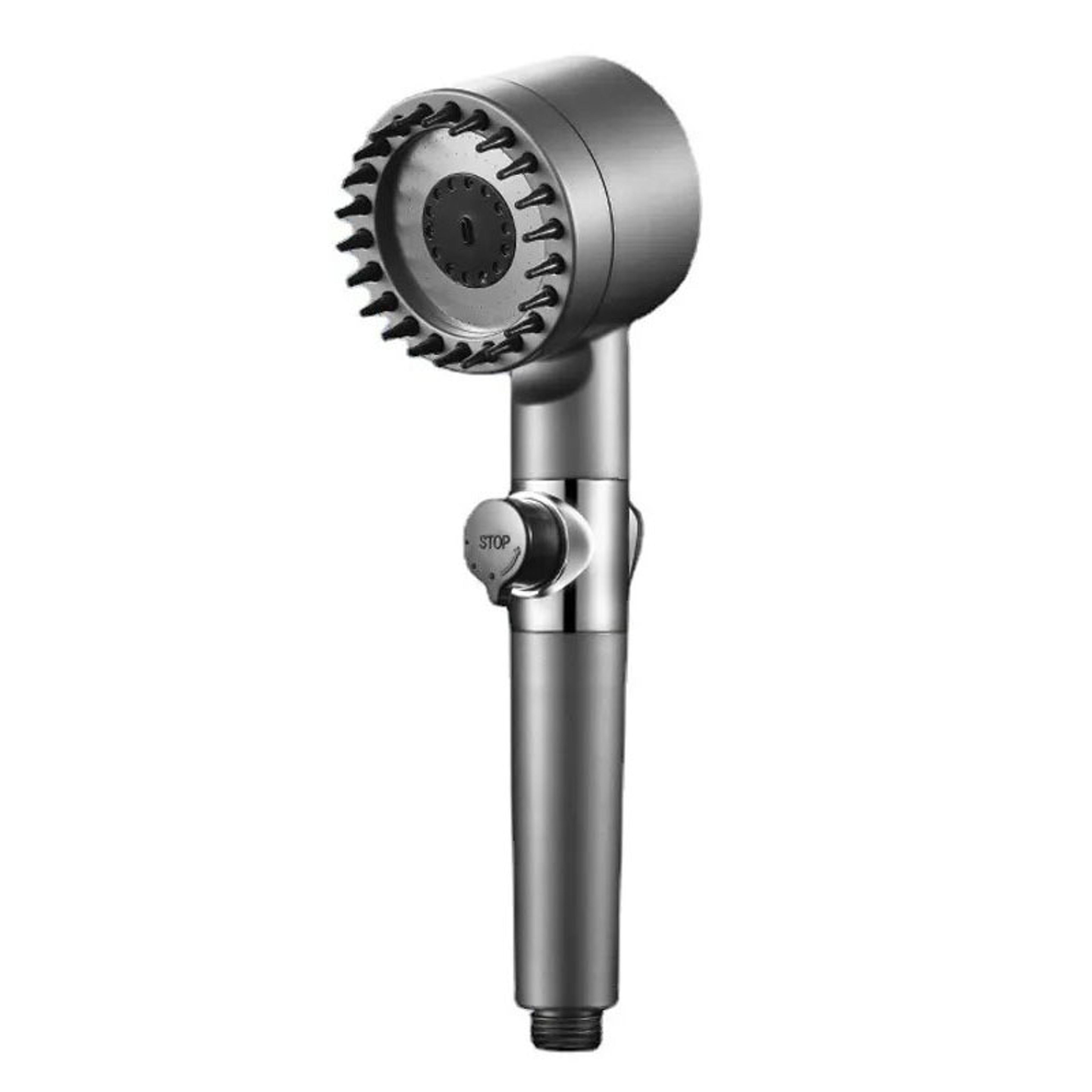 high-pressure shower head with adjustable spray, massage brush filter for rain shower faucet