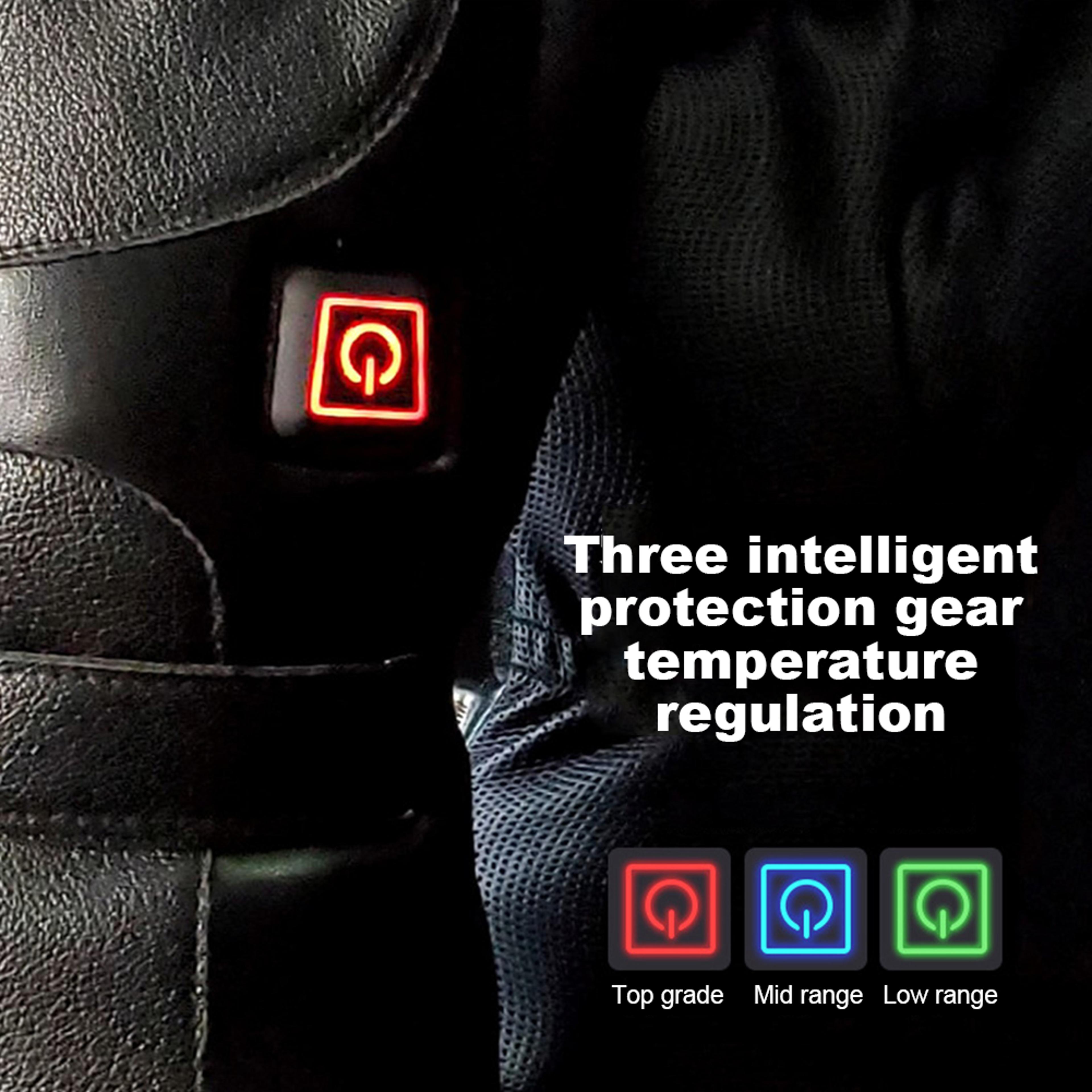 battery powered heating gloves, rechargeable heated gloves with temperature levels, outdoor, ski, motorcycle