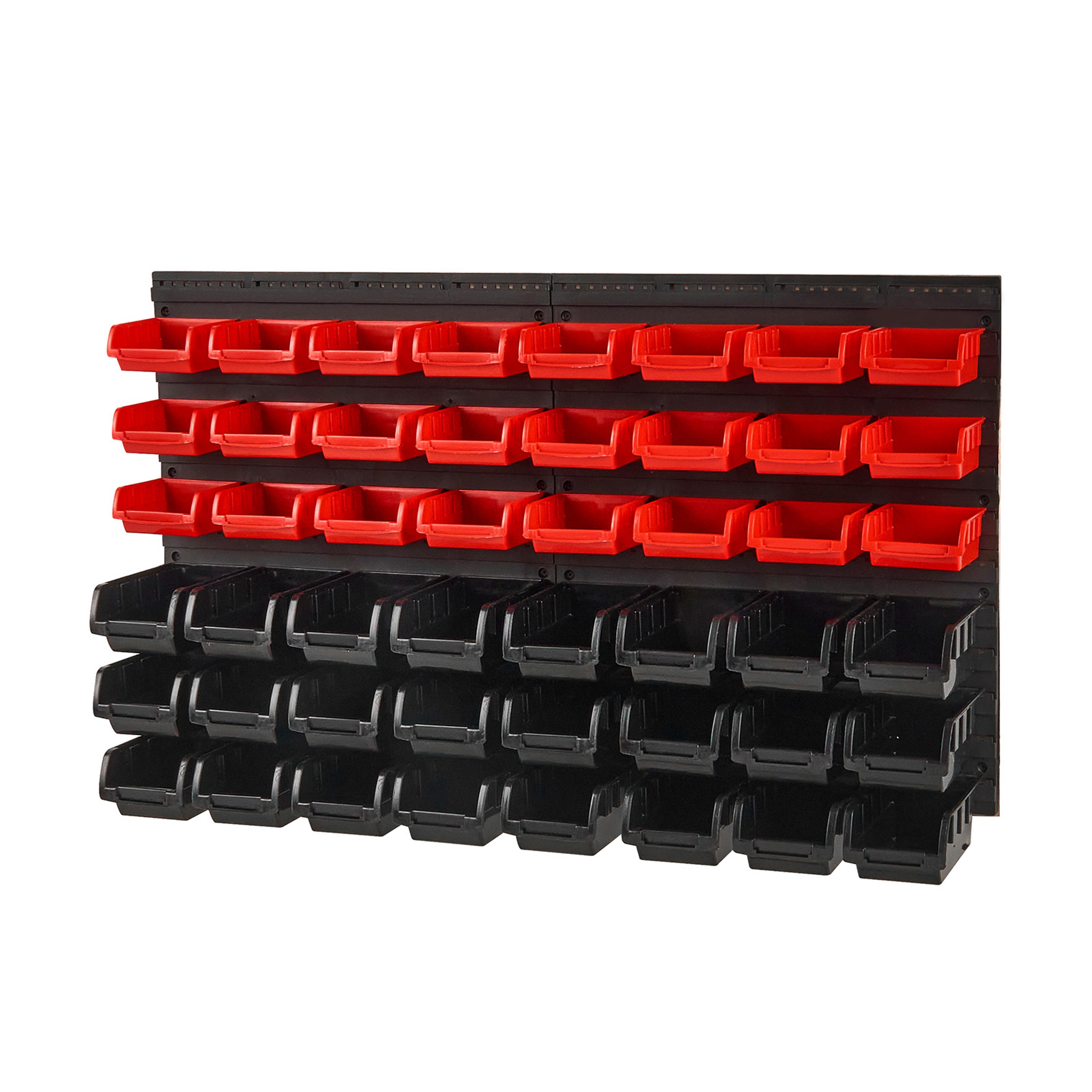 wall mounted garage storage bins, succebuy tool organizer, parts containers for nuts, bolts, screws