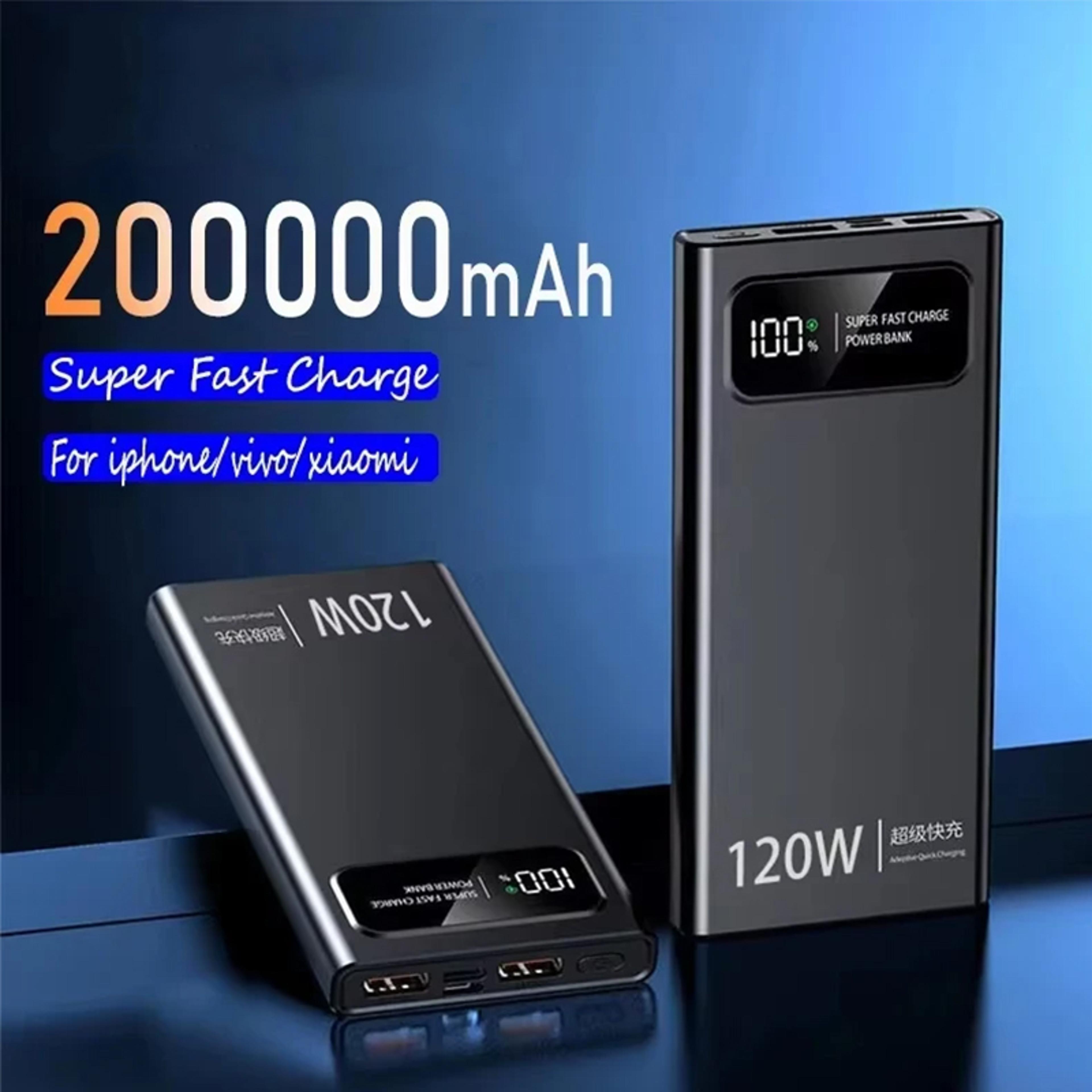 power bank, super fast charging battery, high capacity digital display for phones