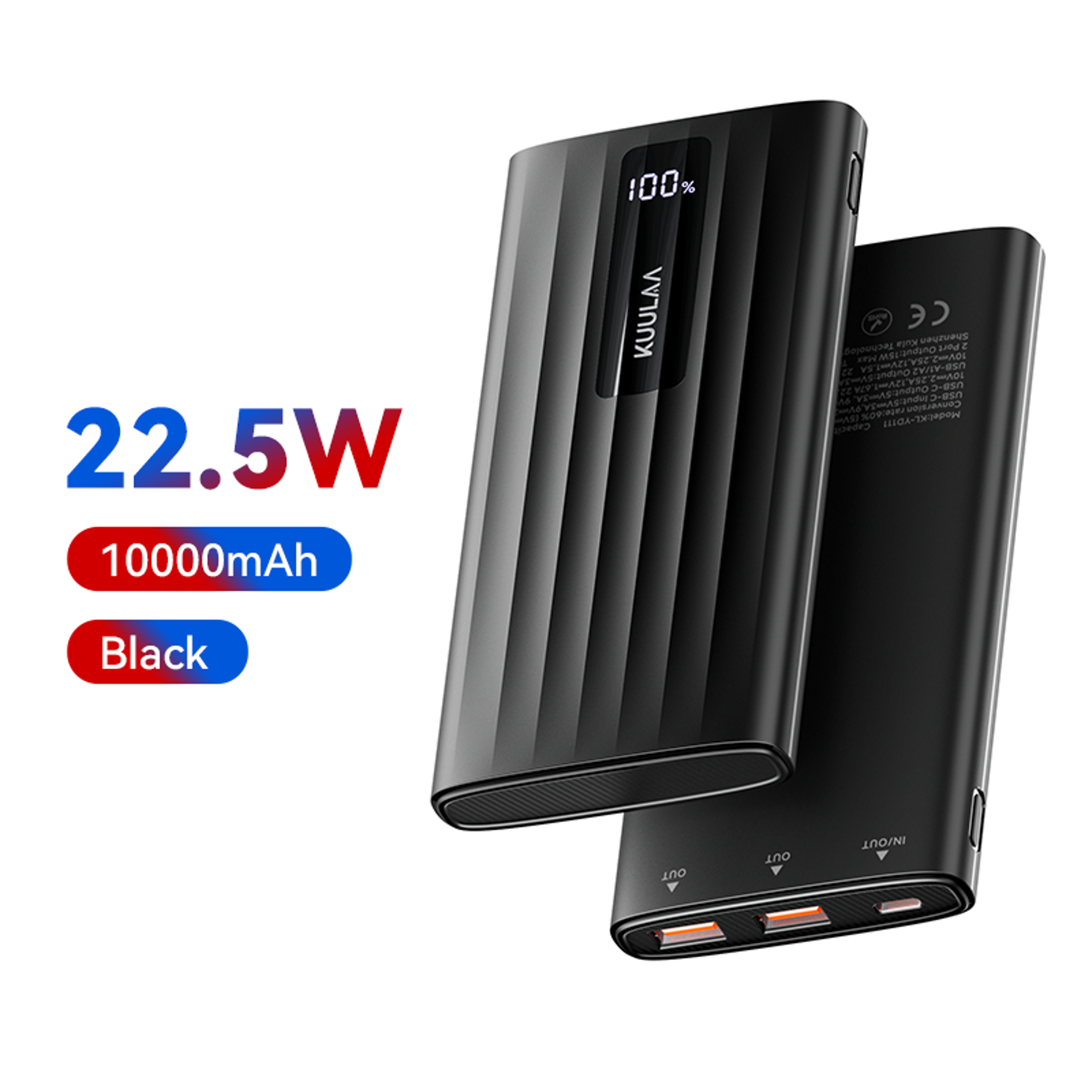 portable charger power bank,pd fast charging external battery for phones tablets travel