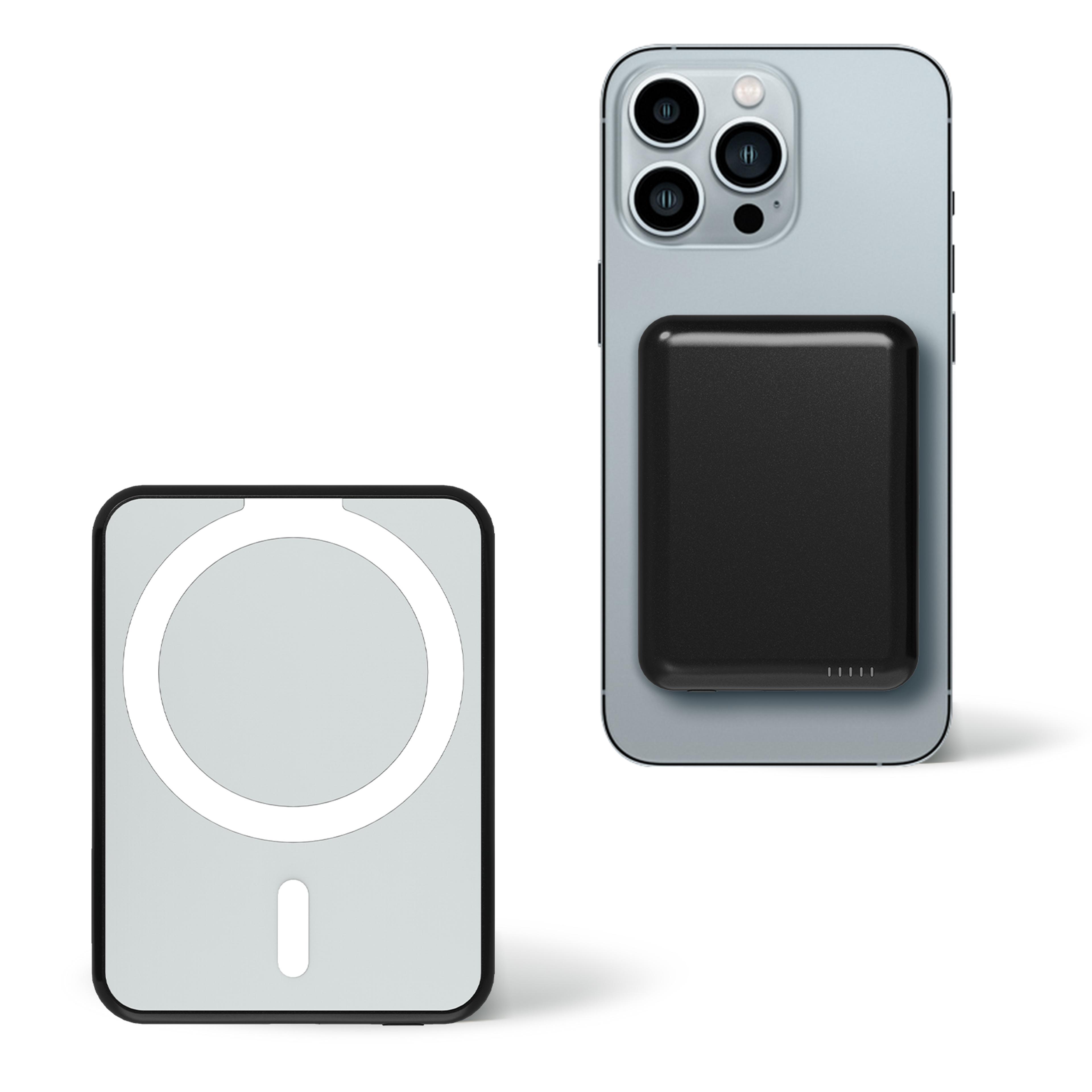 magnetic power bank portable, wireless charger with usb-c cable, compact fast charging battery pack
