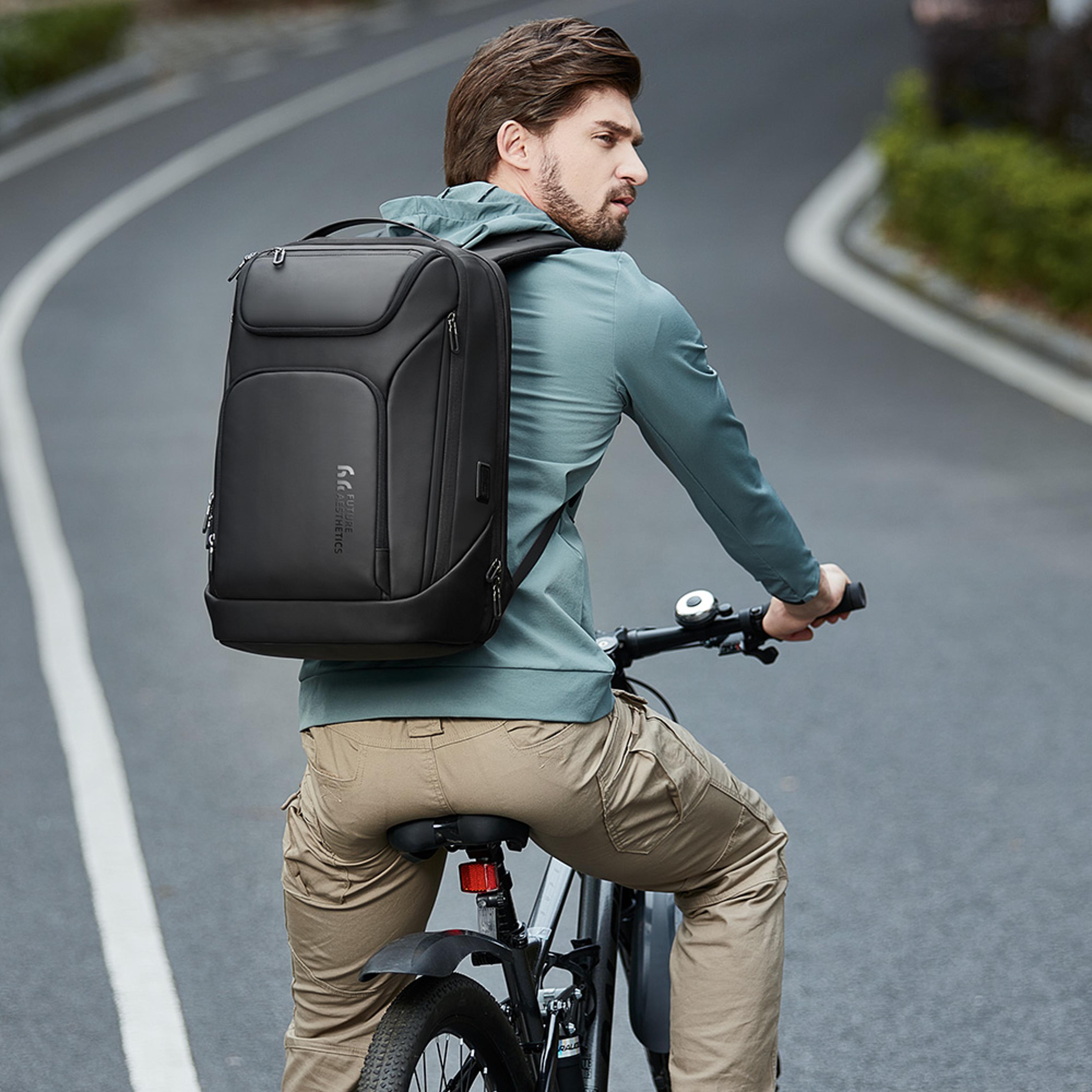 waterproof travel backpack for men, knight business laptop backpack, high capacity usb charging multifunctional pack