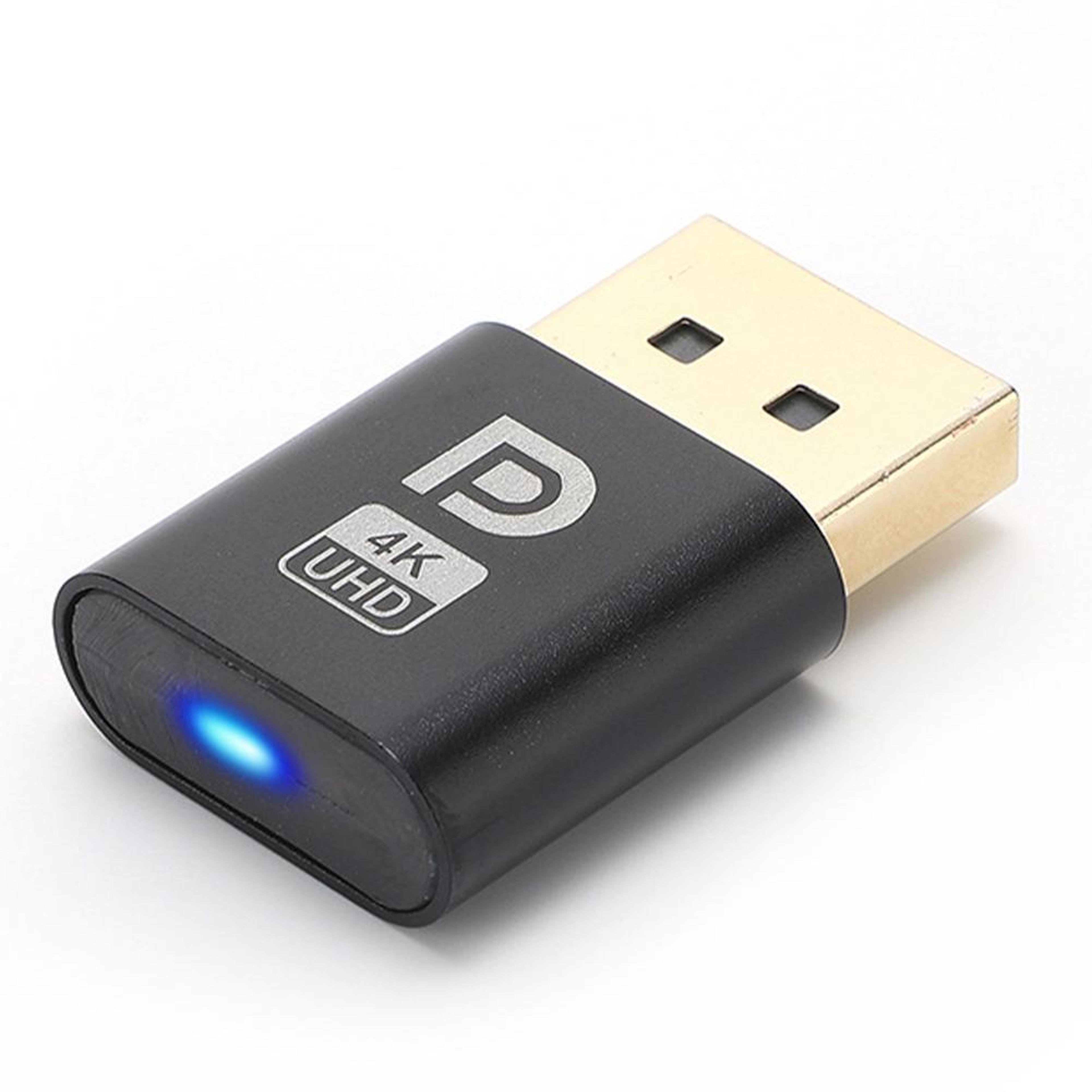 displayport dummy plug for pc, headless ghost emulator, virtual display adapter for computer, desktop, graphics card