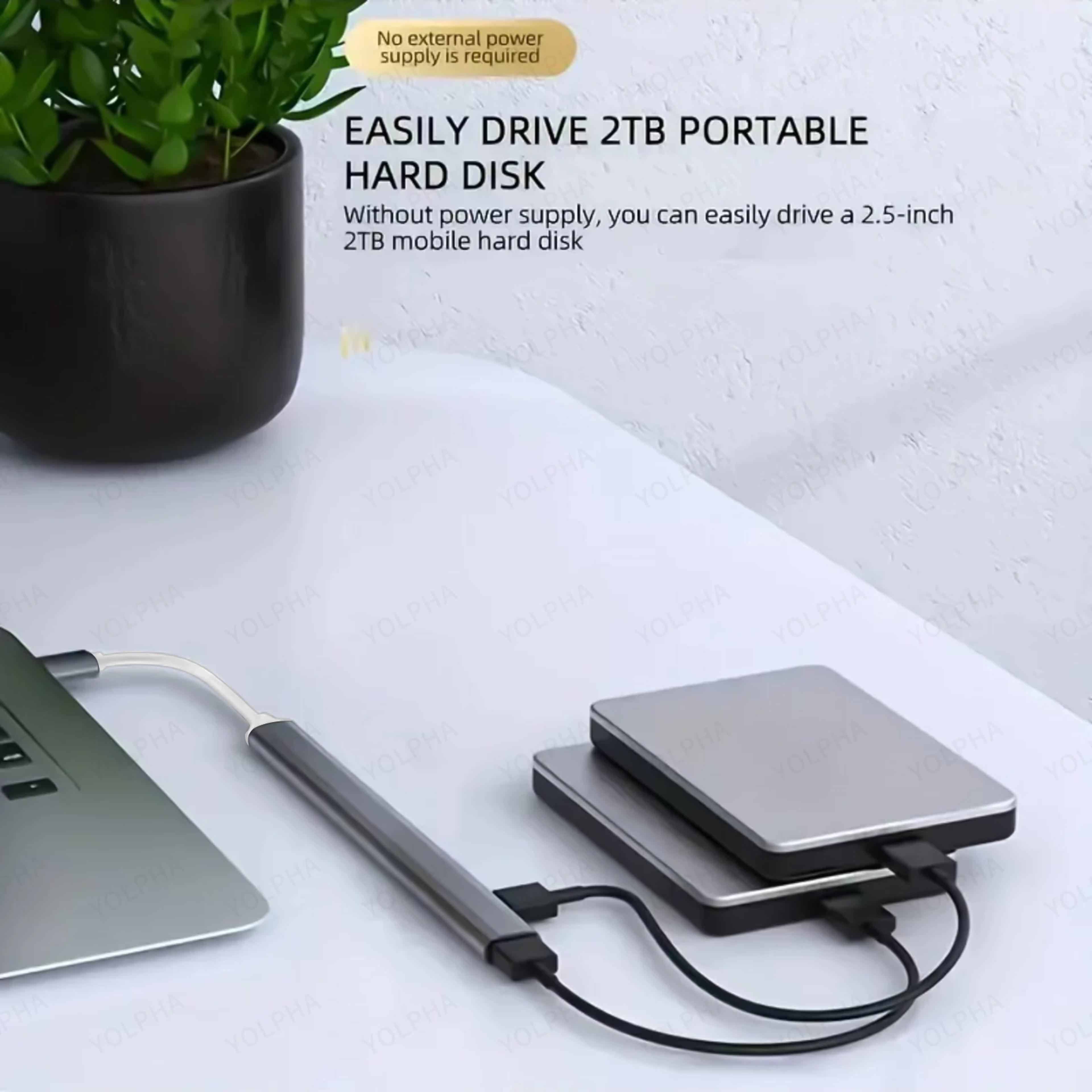 usb hub, usb hub, usb c hub type c multi splitter, high-speed 5gbps, multiport usb for pc and computer