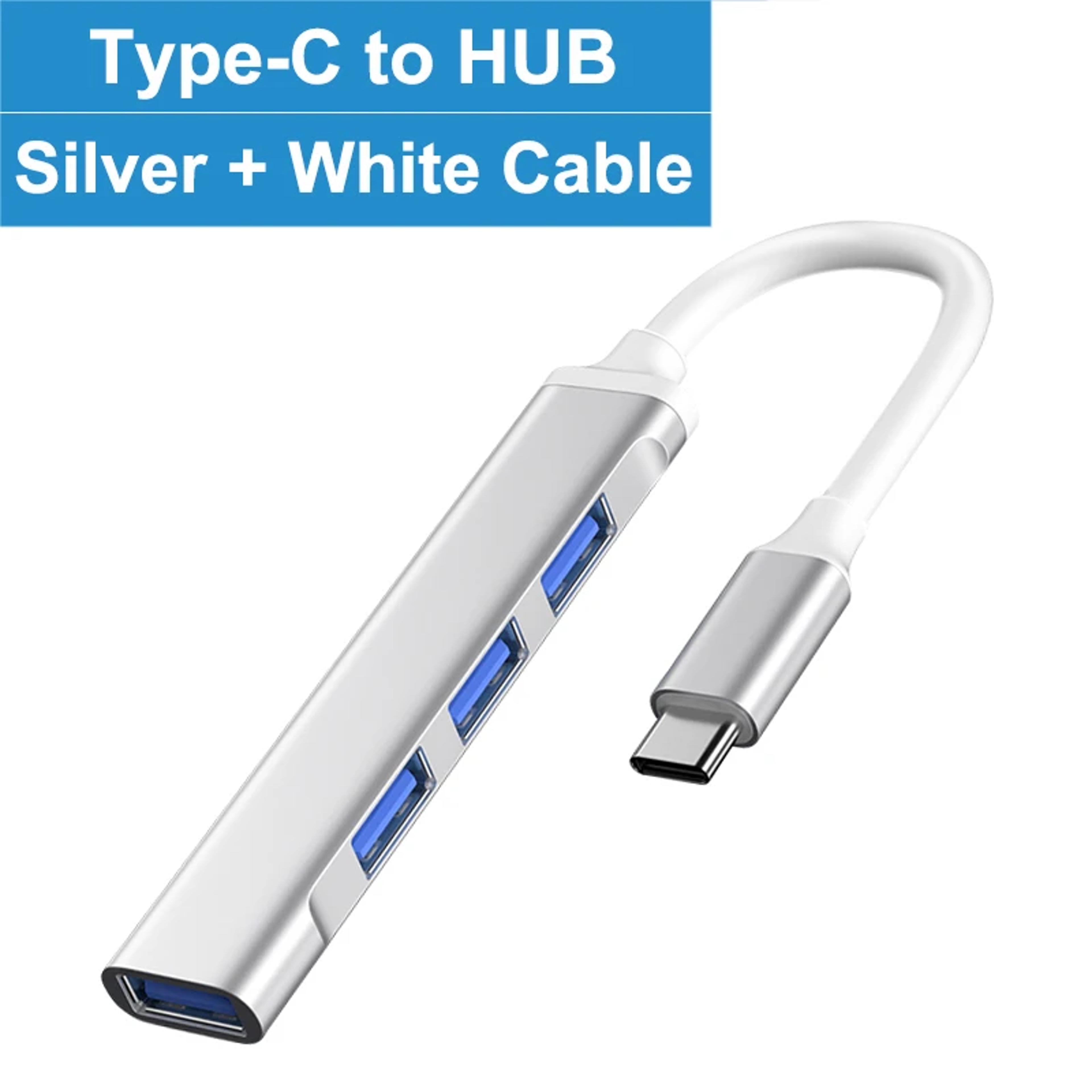 usb type c hub adapter, multi splitter for macbook, laptop computer accessories