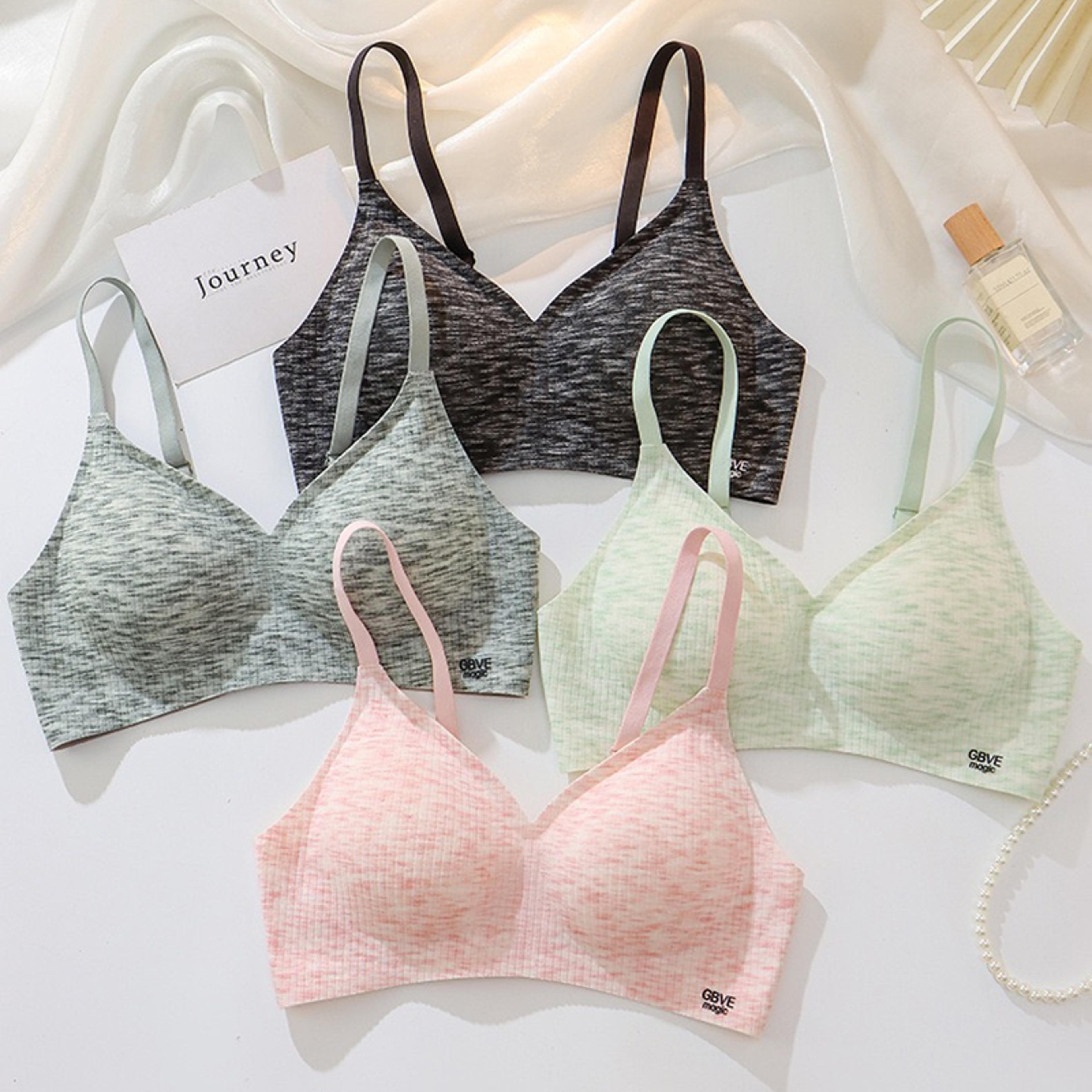 push-up bra for small breasts, korean style wire-free, wide bust design for female students