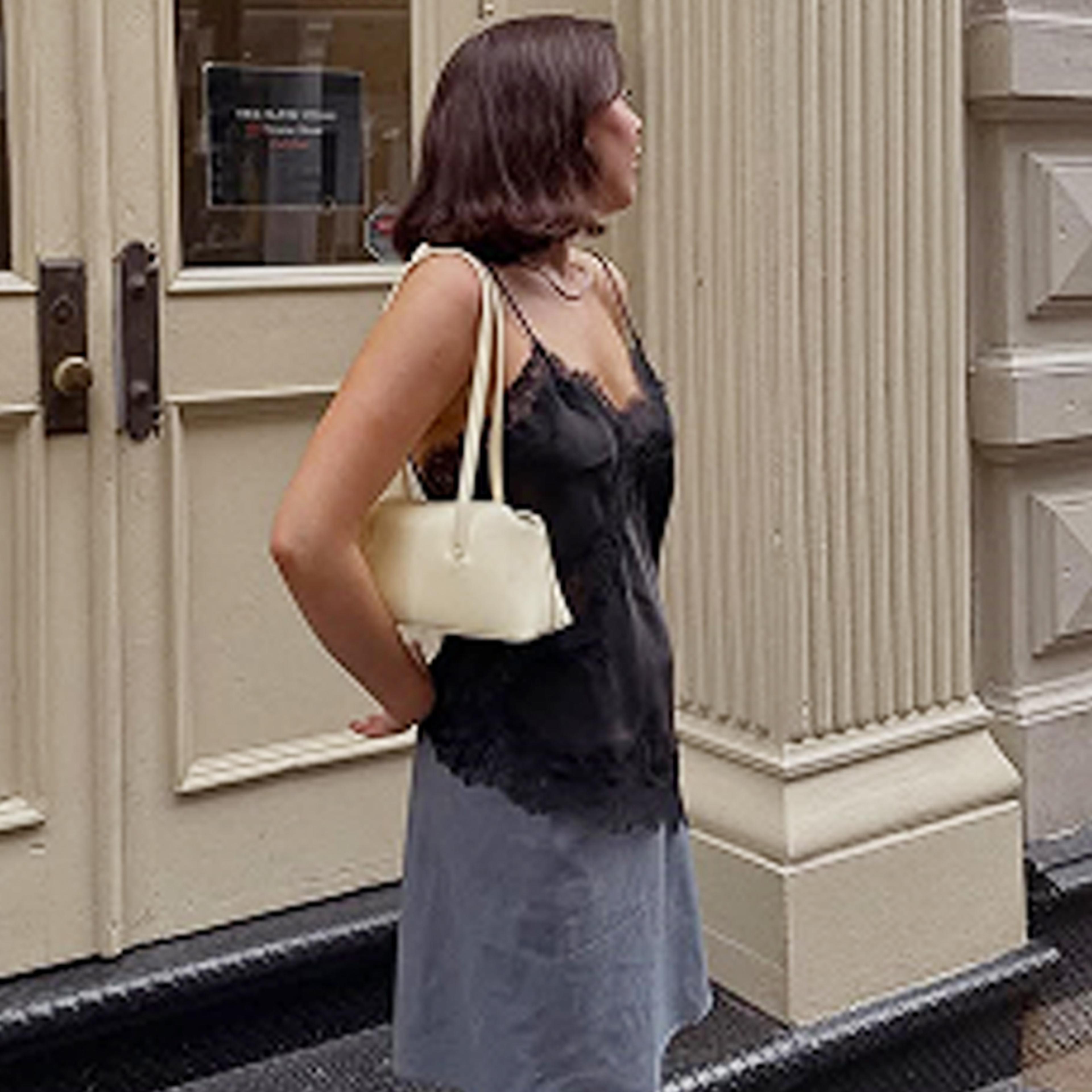 trendy lace asymmetrical tank top, black sleeveless slip, women backless off shoulder camisole, summer fashion tops