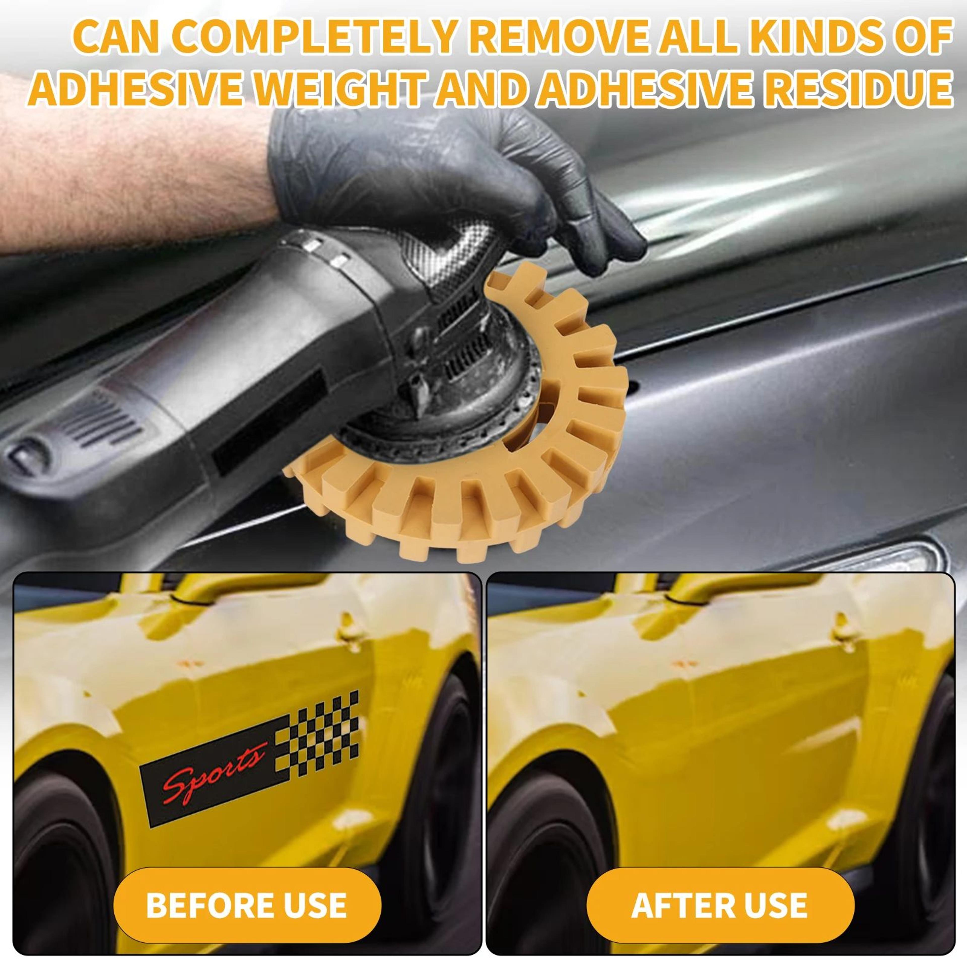 power drill adapter eraser wheel vinyl, adhesive & paint remover tool for cars