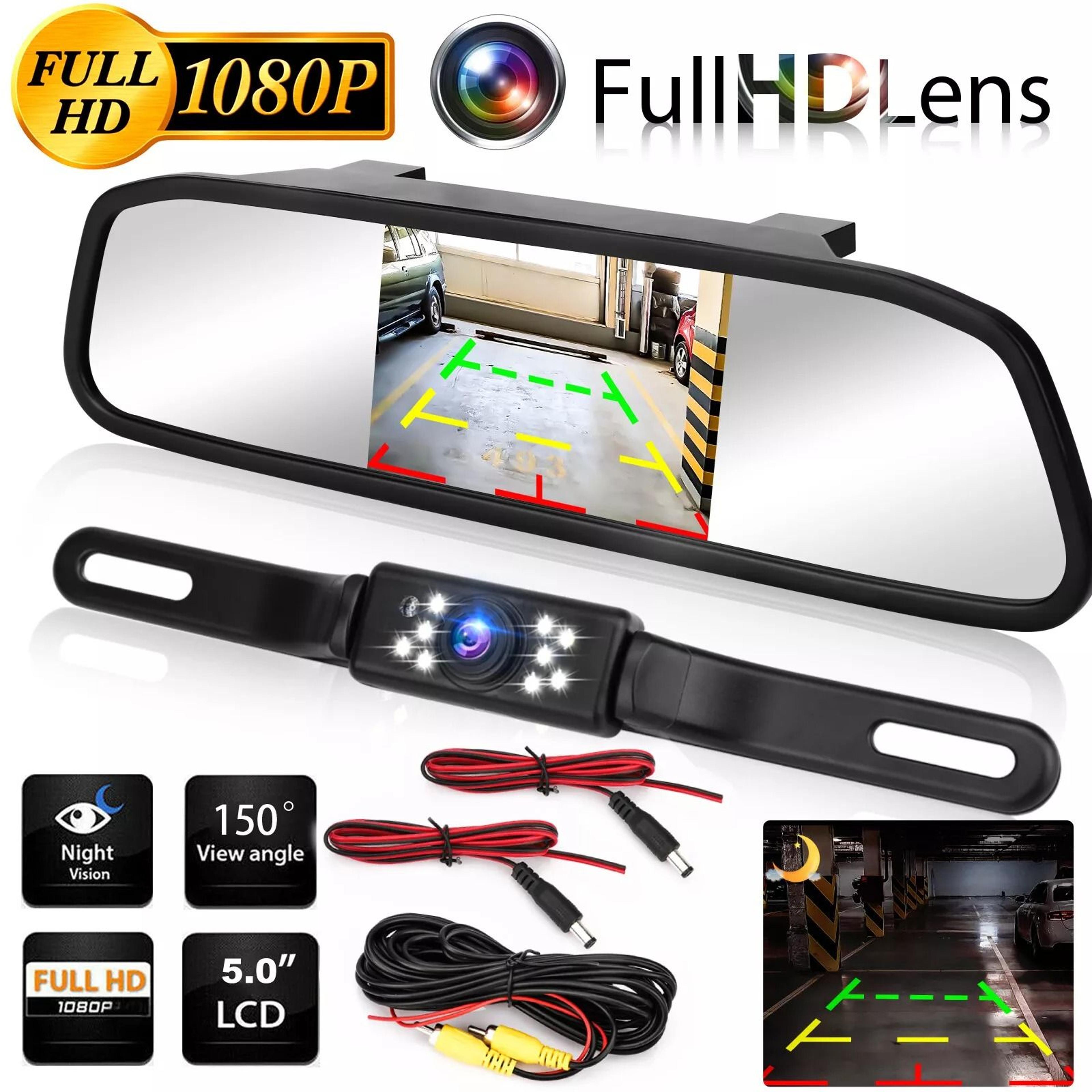 car backup camera system hd reverse parking camera with night vision, ip67 waterproof & easy installation