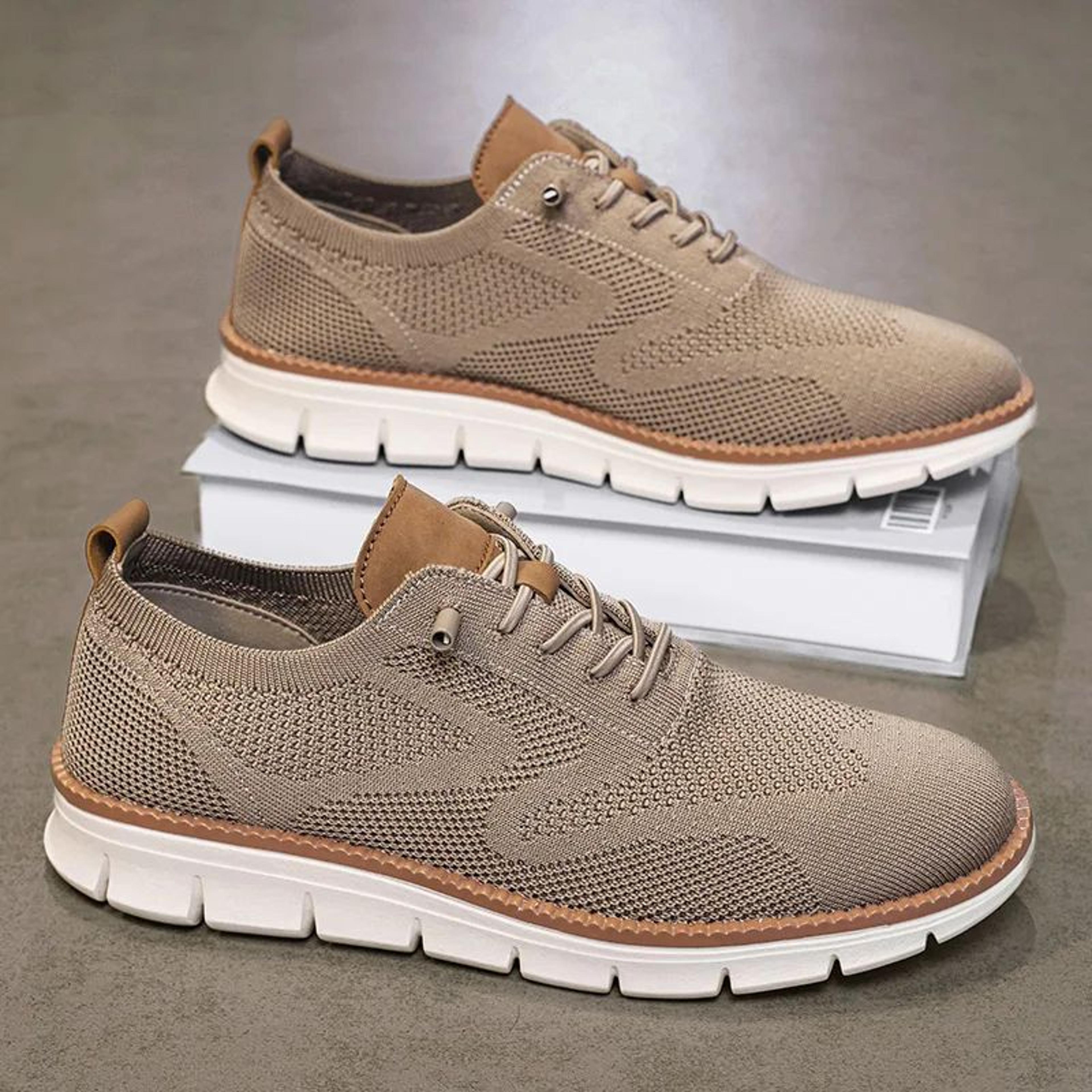men casual sports shoes, anti-slip, wear-resistant, breathable, cushioned, color block design for versatile athletic