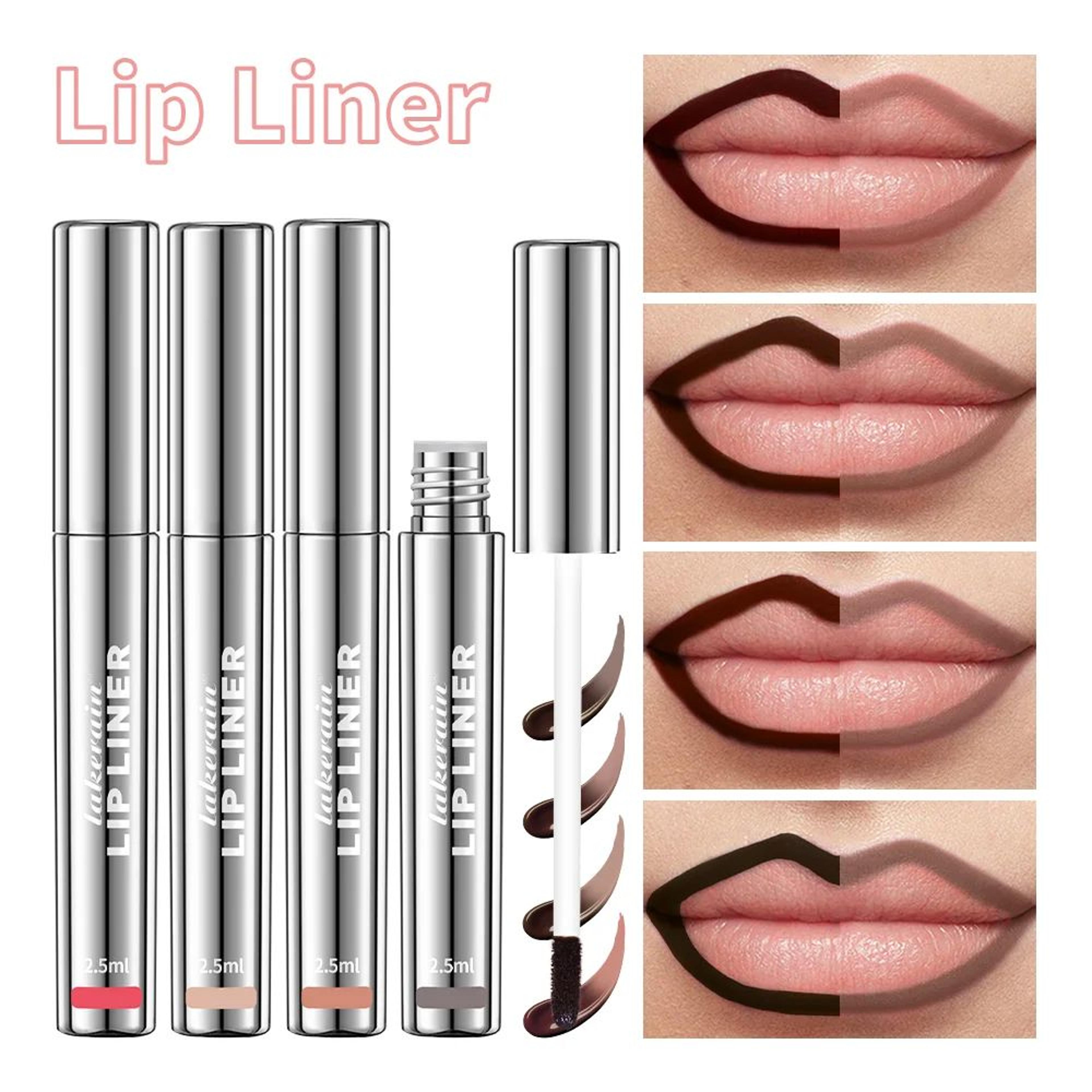 peel off lip liner waterproof transfer-proof lipstick tattoo, long lasting matte velvet lip tint set in sexy red & nude
