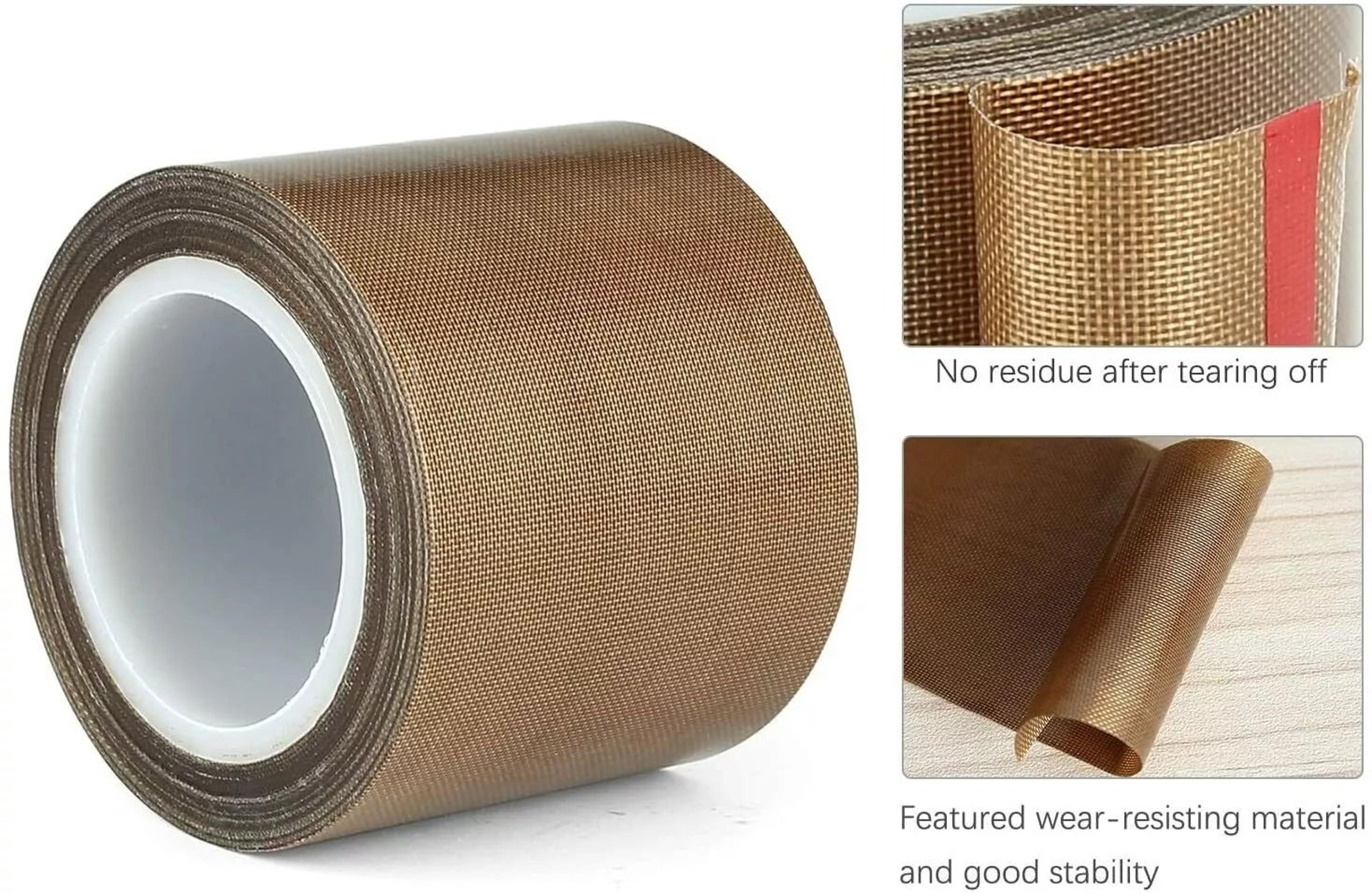 33ft teflon tape ptfe 180um thick high-temp fiberglass adhesive tape for 70-260c heat resistance