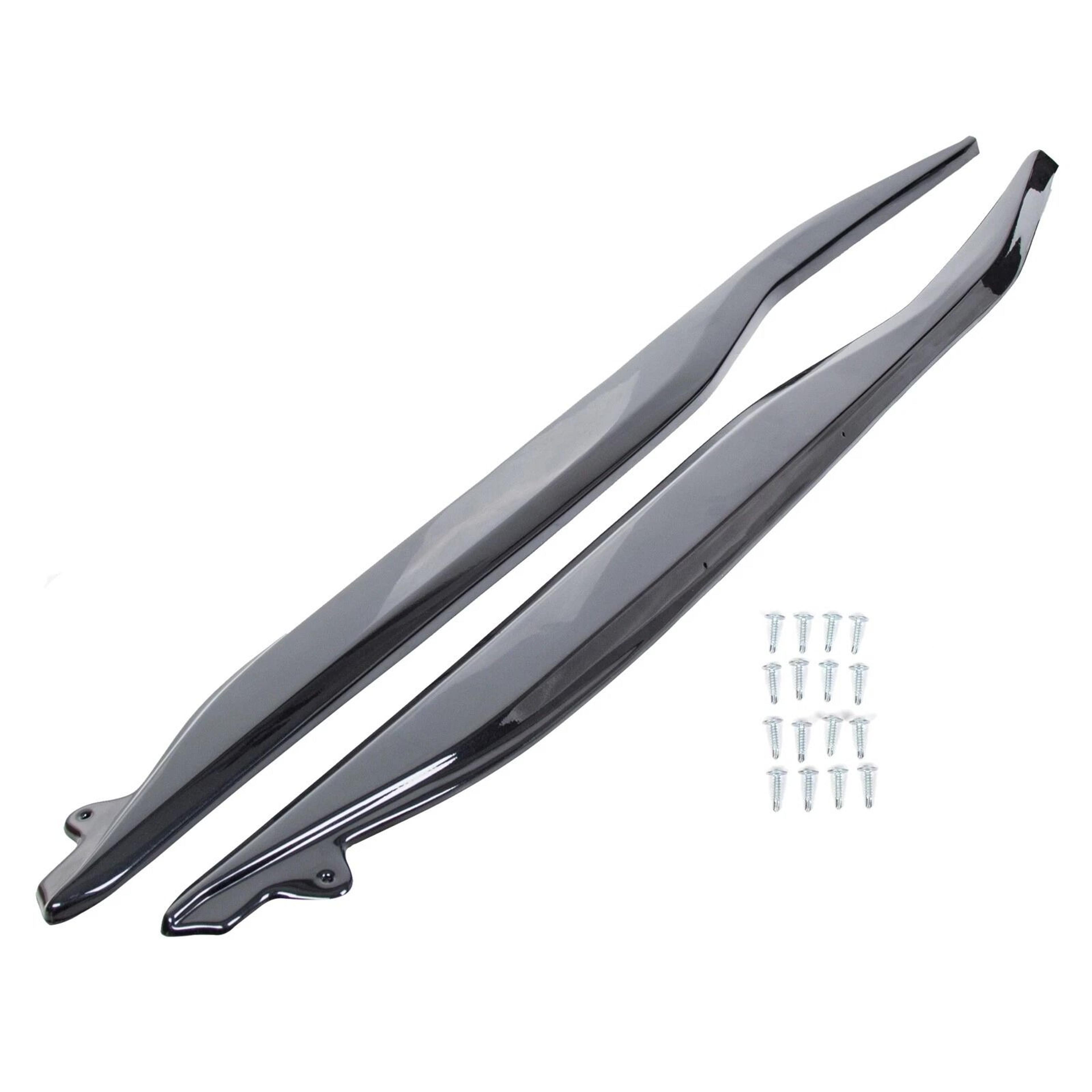 gloss black z06 style side skirt extensions splitter for 2014-2019 corvette c7 – aggressive styling upgrade