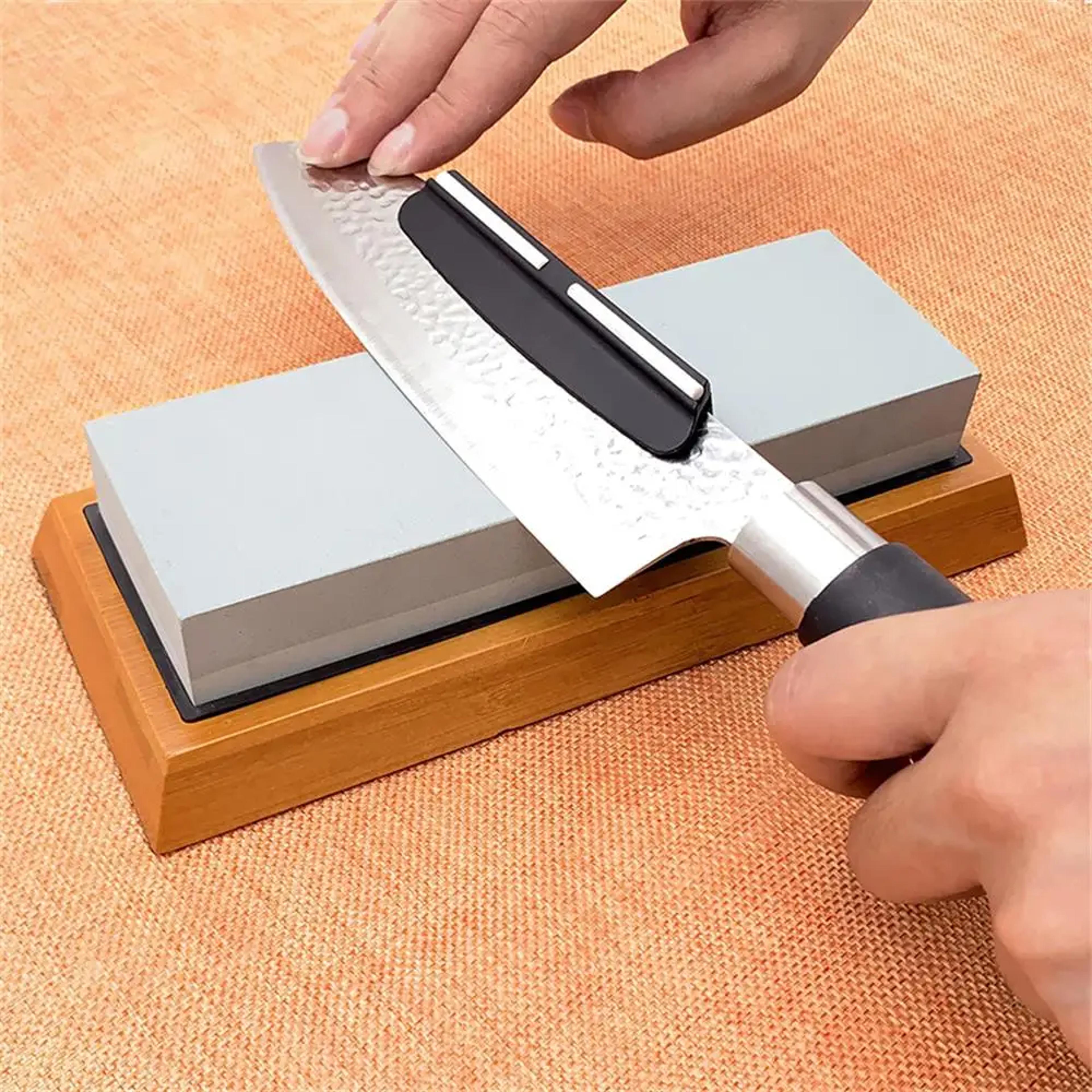 kitchen knife sharpening stone,precision angle guide & diamond coated sharpener for chefs knives,scissors & tools