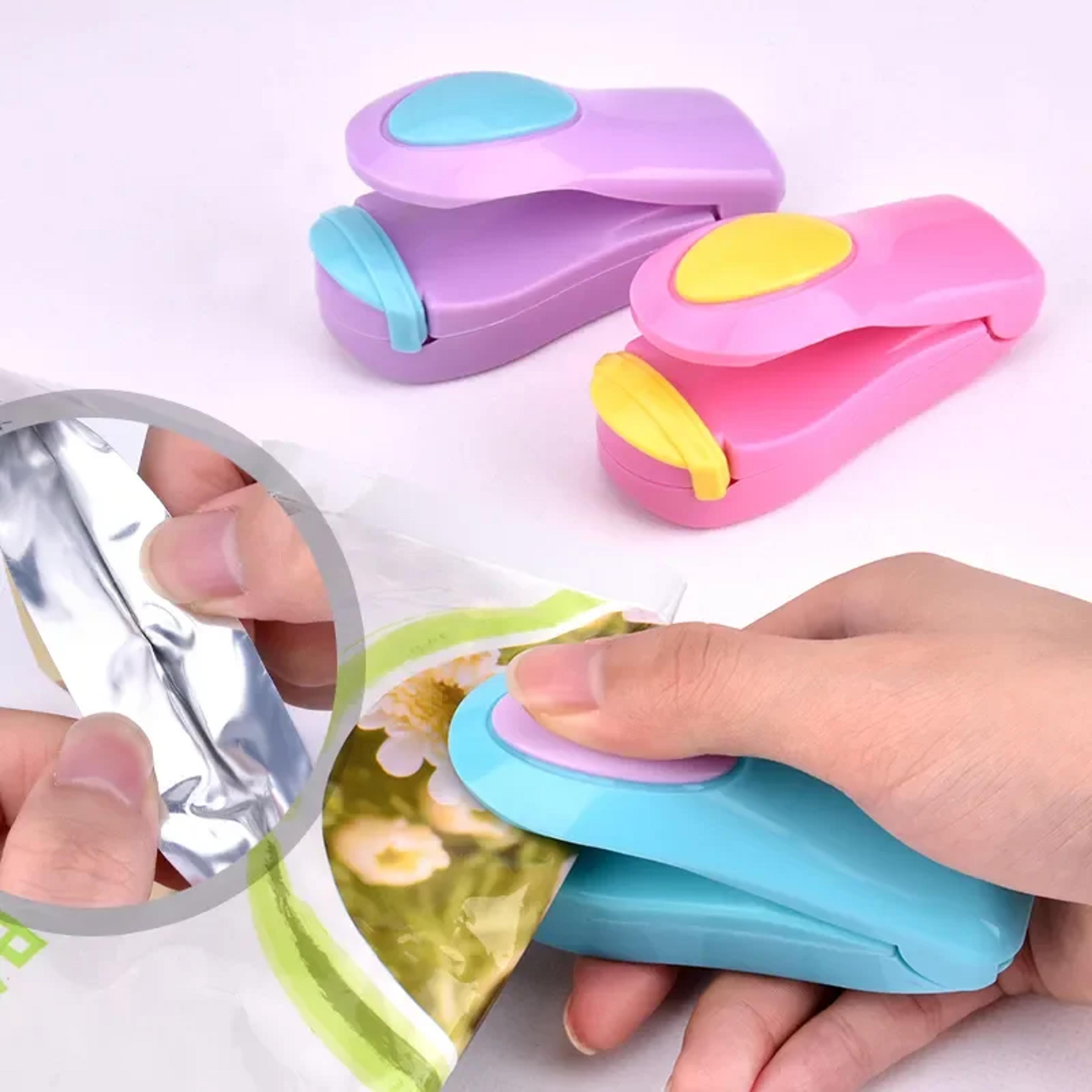 mini portable food clip heat sealing machine, kitchen accessories tools, home snack bag sealer utensils gadget