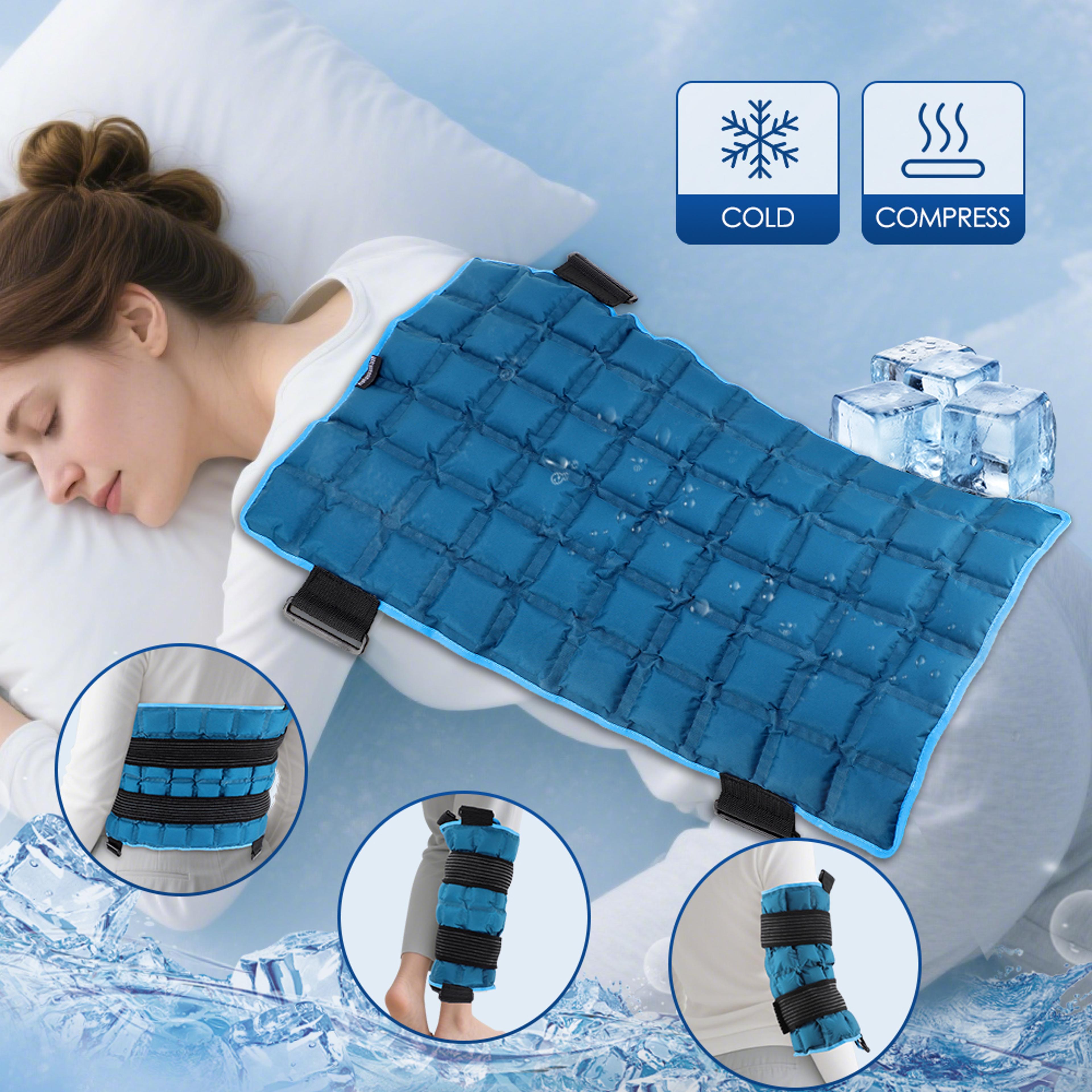 self absorbing water knee brace pad hot & ice compress physiotherapy wrap for knee leg, neck, shoulder & hip pain relief