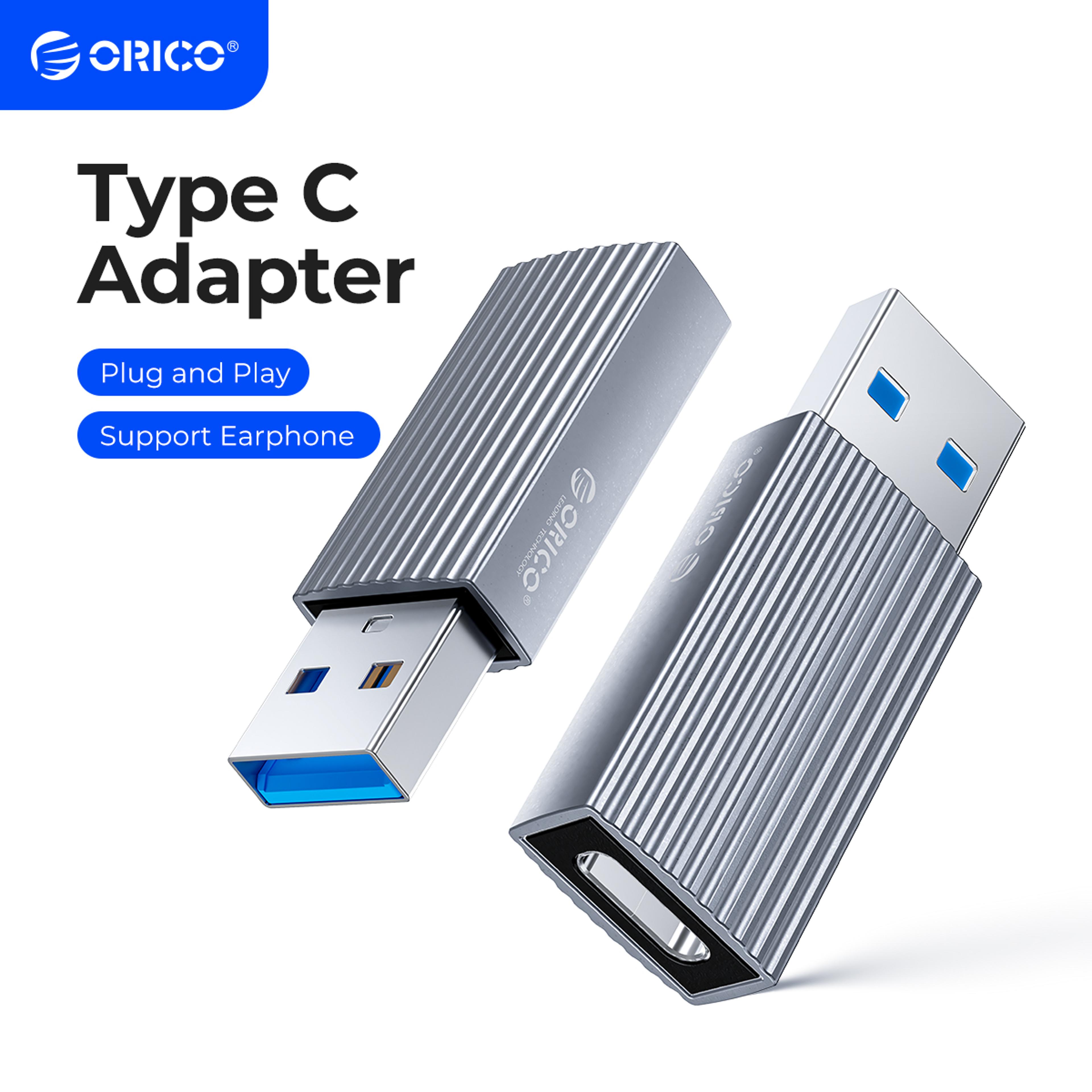 otg male to type c female adapter cable, usb 3.1 high speed data charger for macbook, durable otg connector