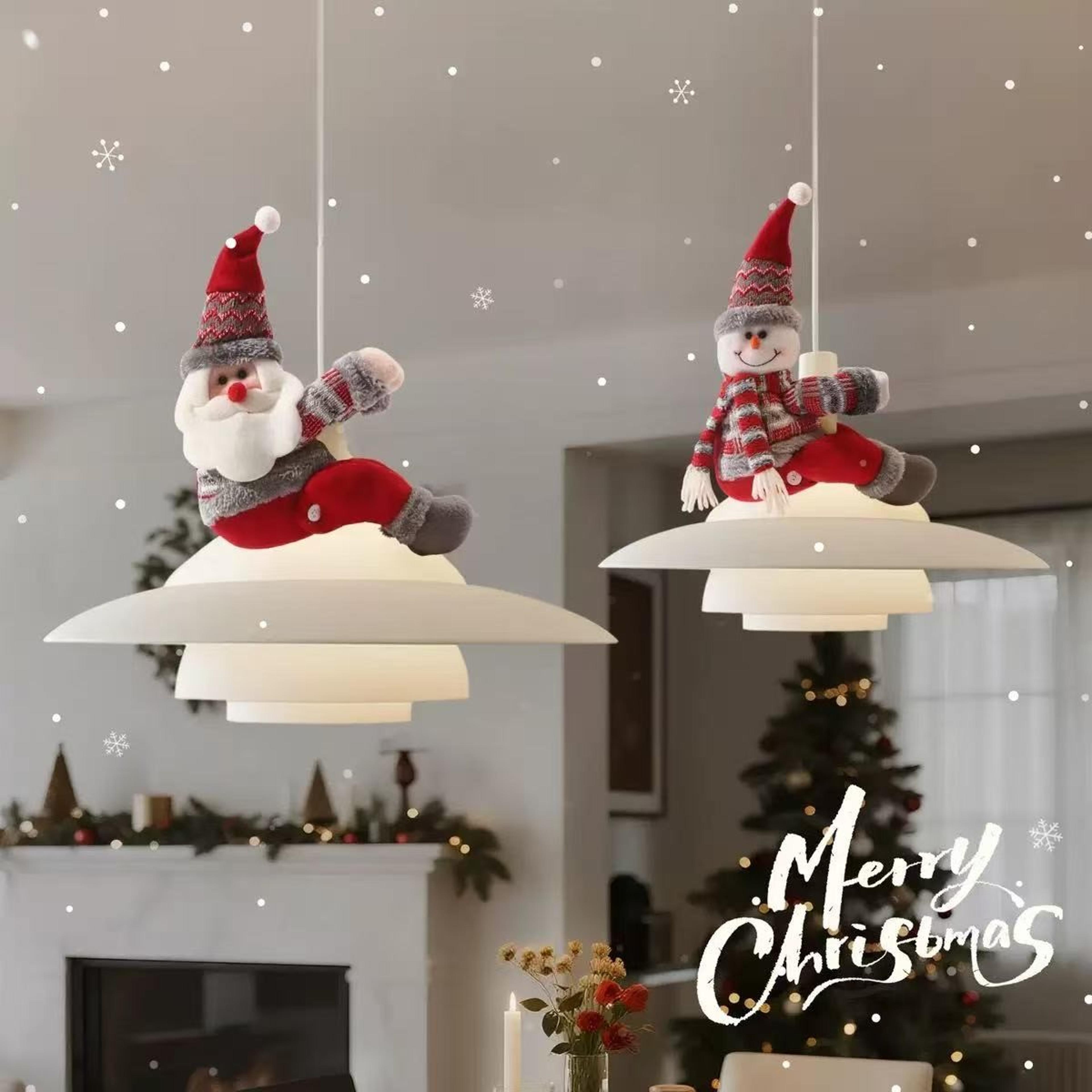 santa claus ornaments, christmas decorations, pendant lights, window decorations, curtain decorations, christmas gifts