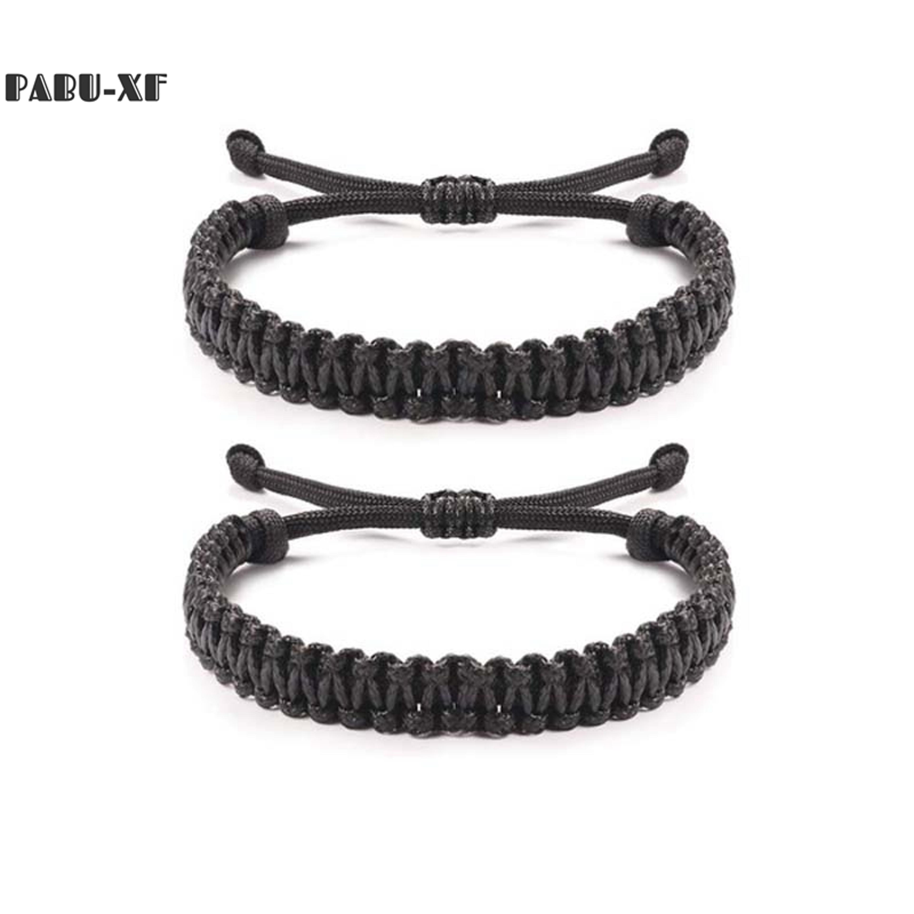 handmade paracord bracelet, unisex friendship distance matching bff wax rope string, personalized friendship gift