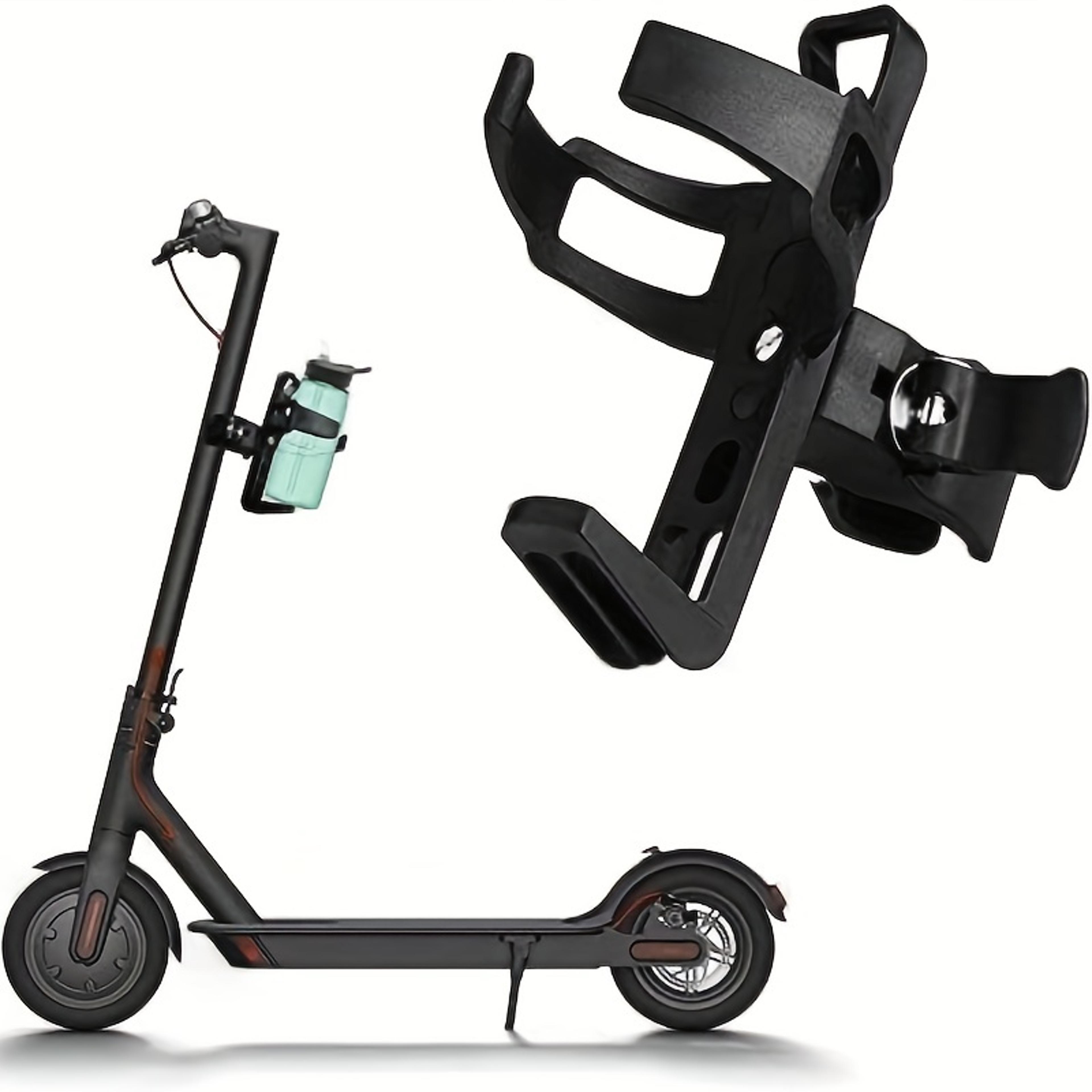 securely holds your drink with rotating bicycle water bottle holder for mountain bikes and scooters